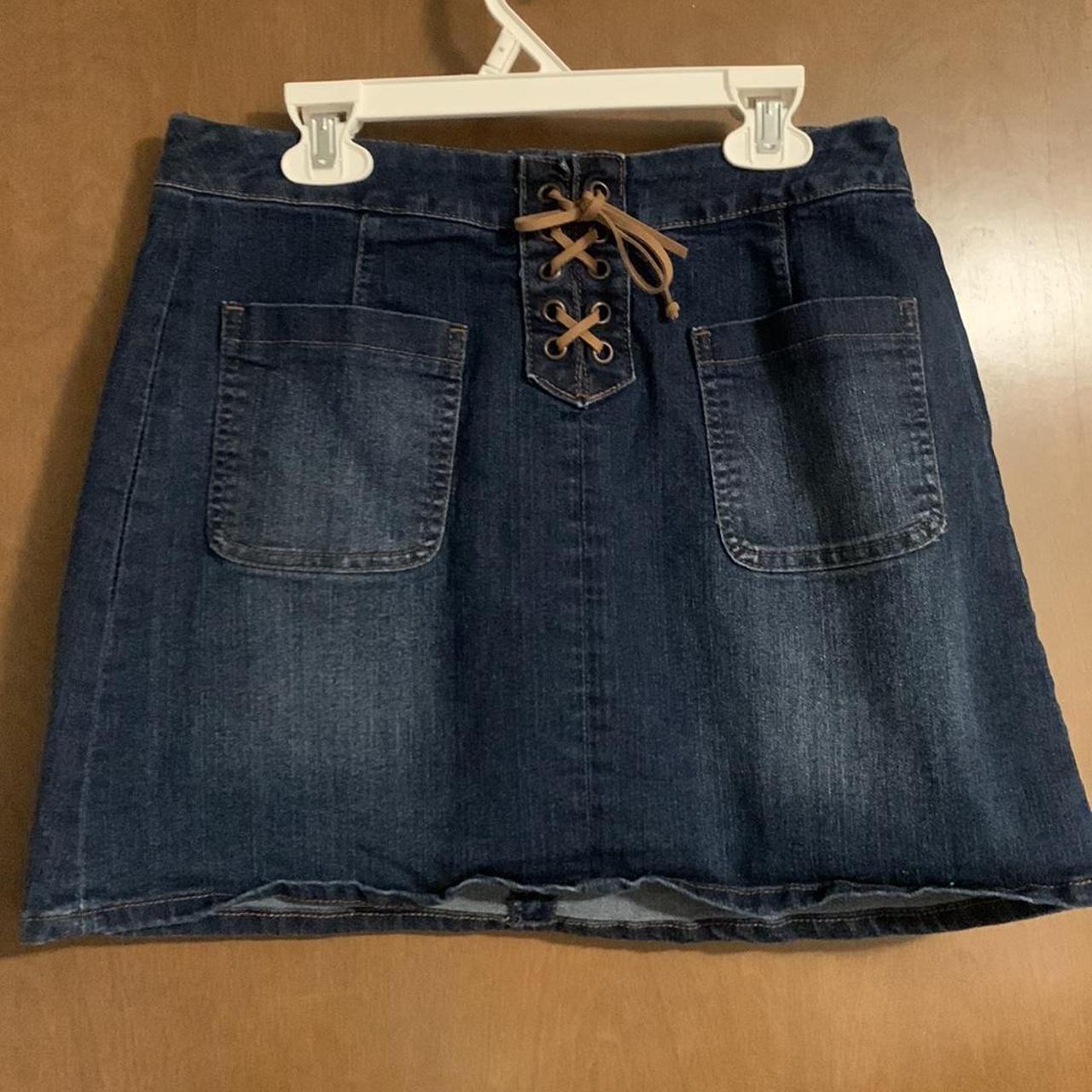 Justice blue 2024 jean skirt