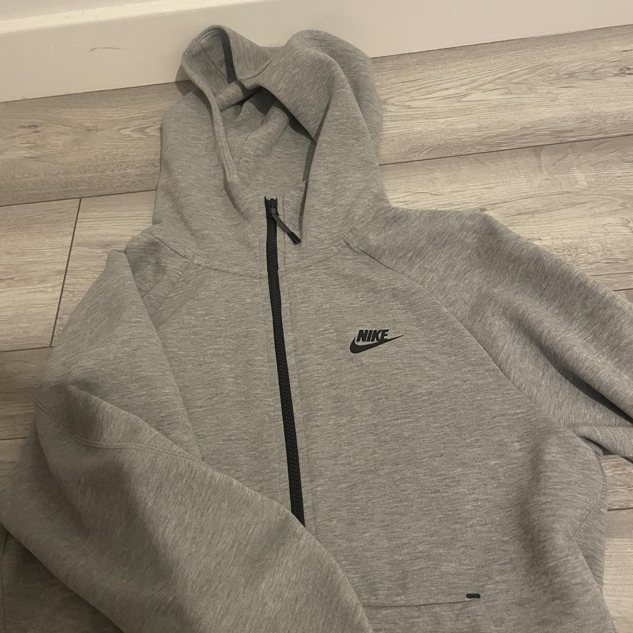 Nike Grey tech fleece jacket - Small mens Never... - Depop