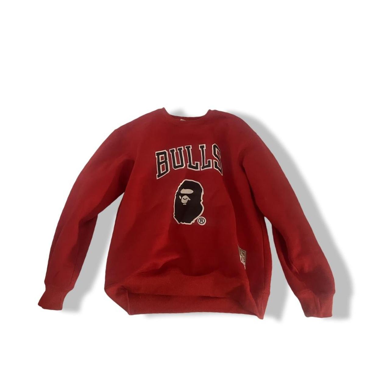 red bape chicago bulls sweatshirt , ✿size XL runs