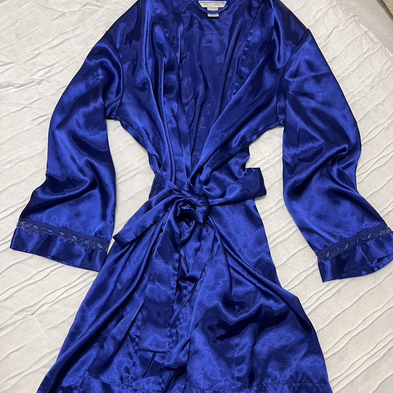 Vintage Taylor Purple Satin Style Robe... Depop