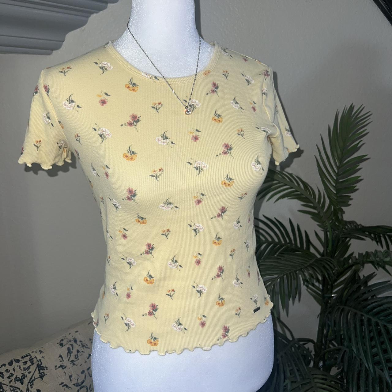 Hollister floral t shirt on sale