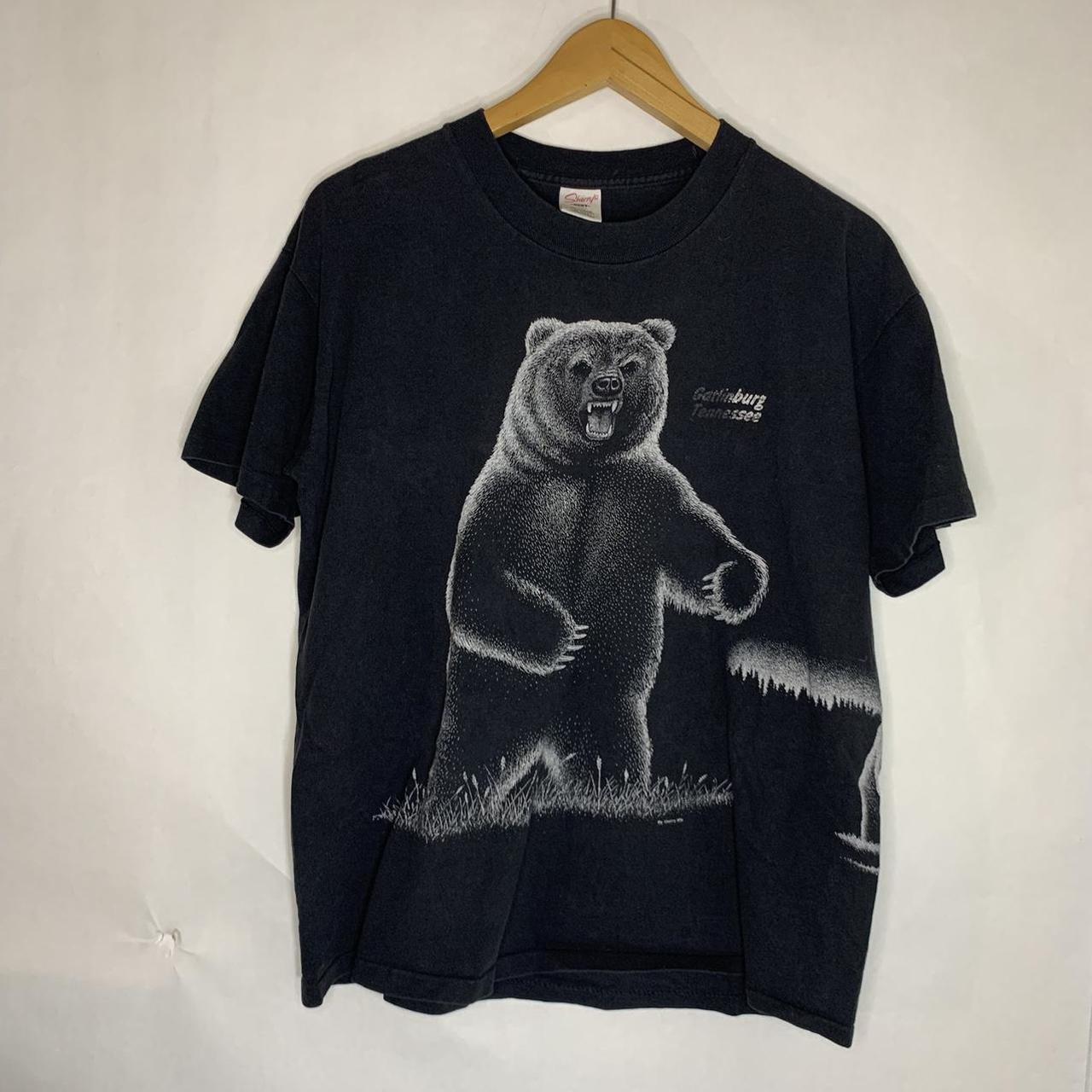 Vintage 90s Bear shirt •Women’s Large •No major... - Depop