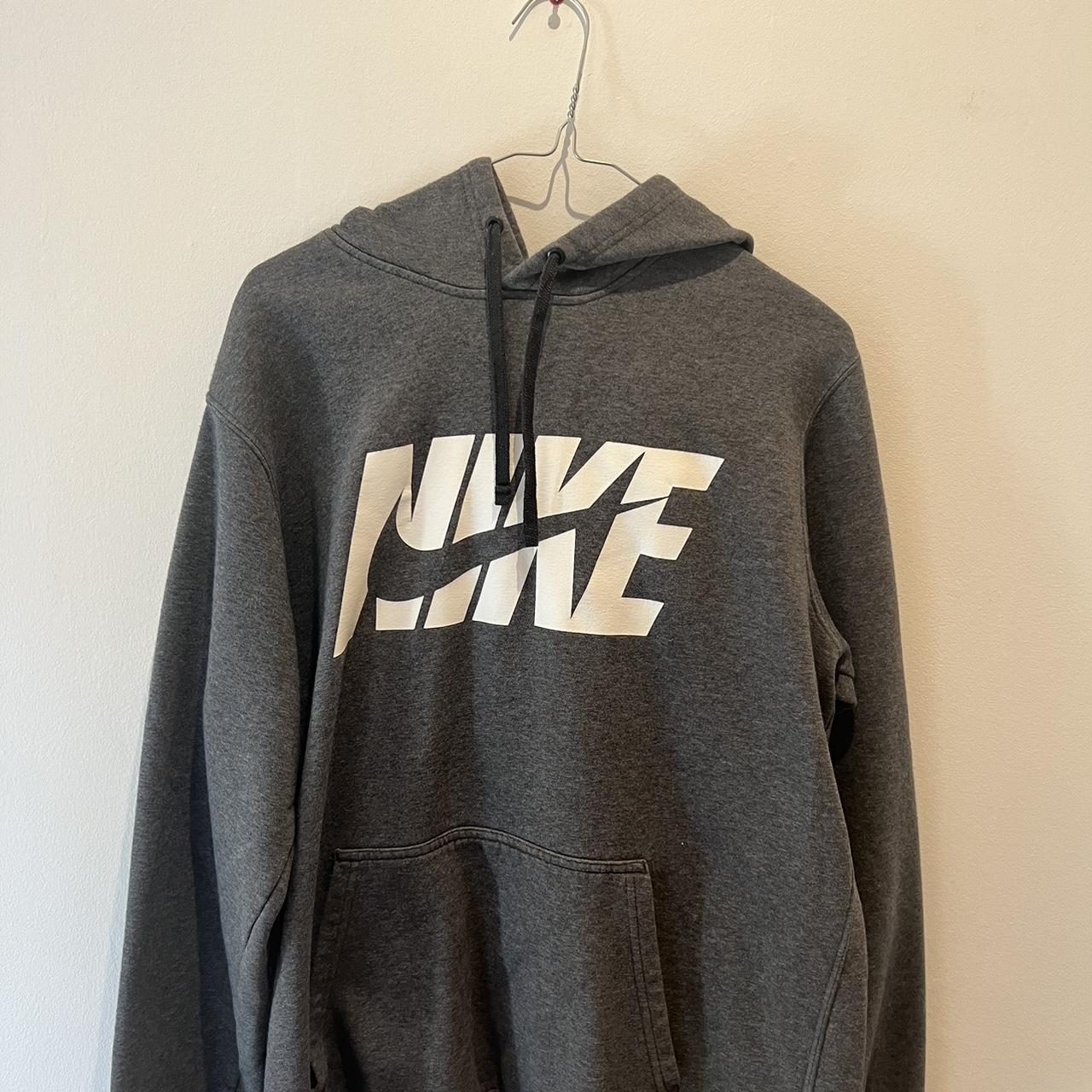 mens grey nike club hoodie
