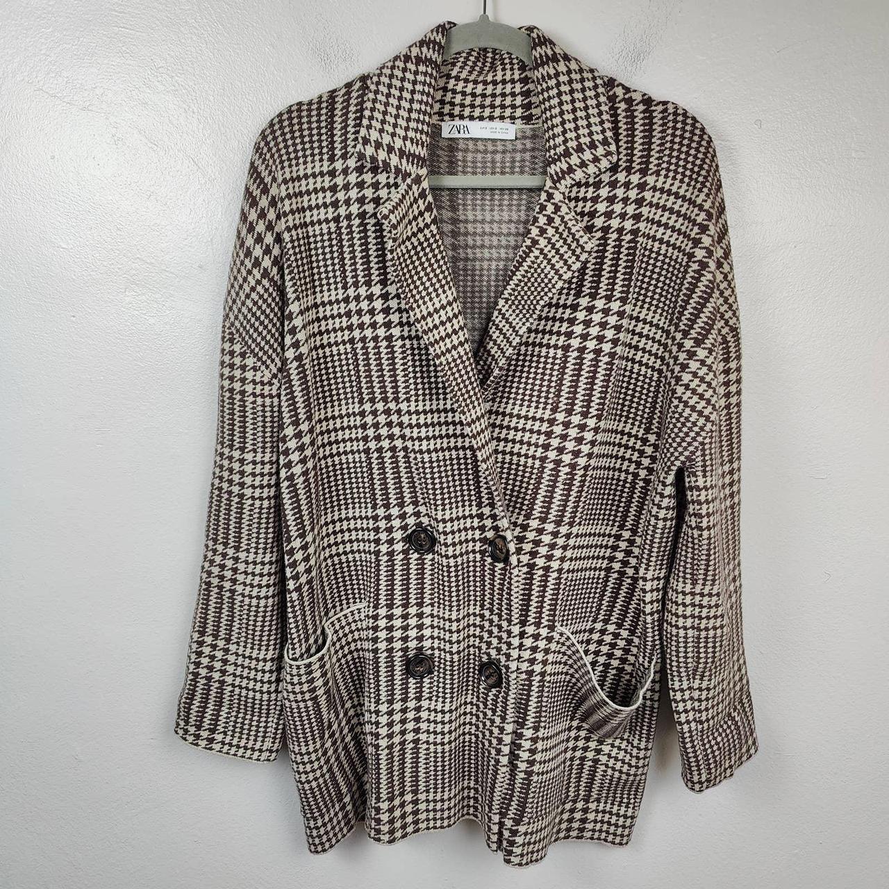 Zara houndstooth outlet jacket