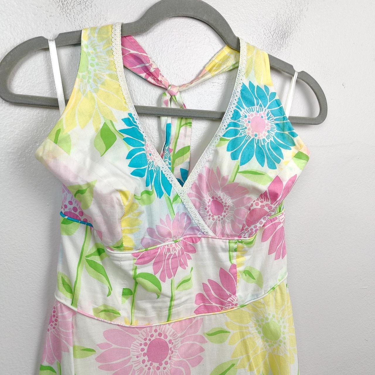 Vintage Lilly Pulitzer Willa Halter Dress Womens 2. Depop