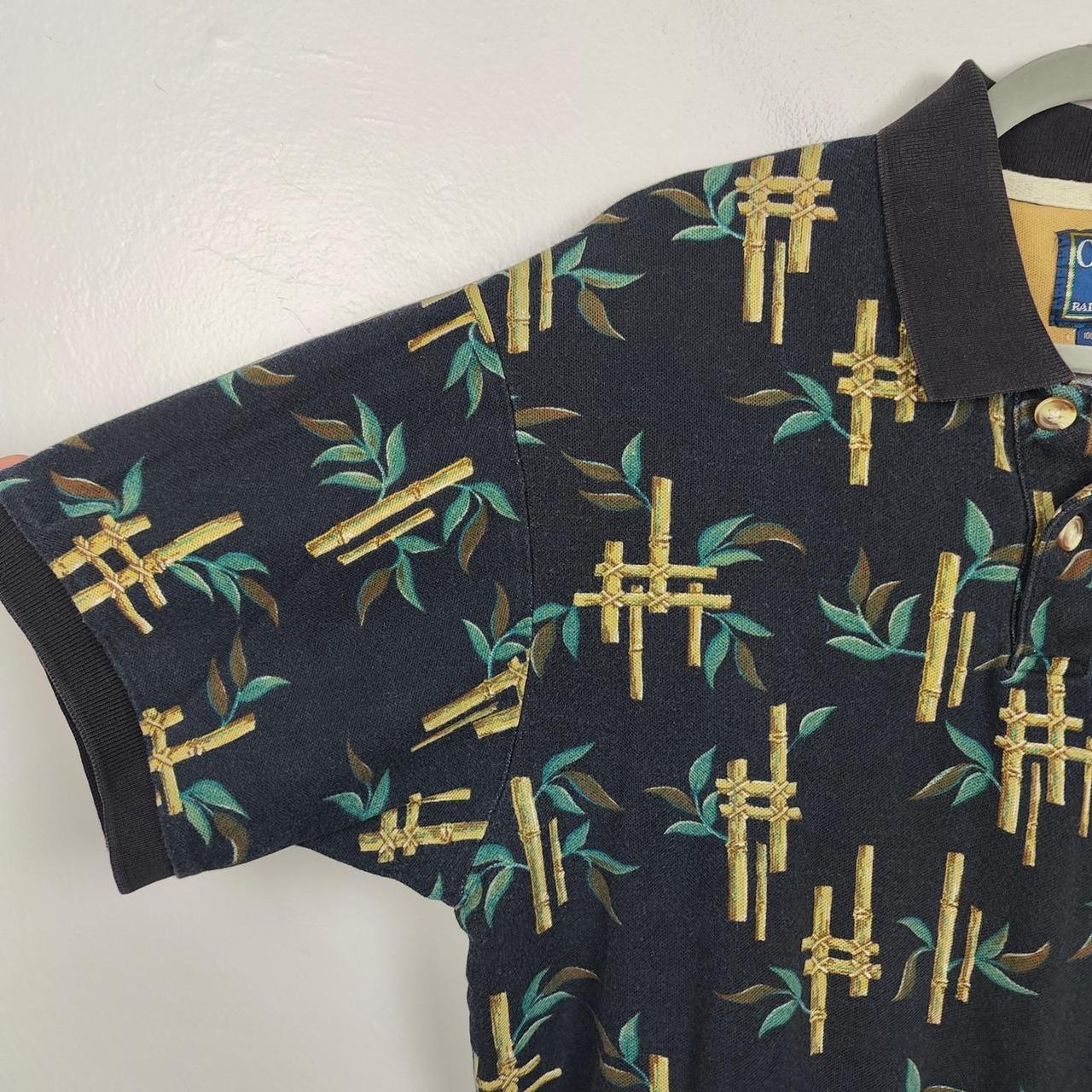 Chaps Men's Polo shirt - Black/Green - L – Vintag… - image 2