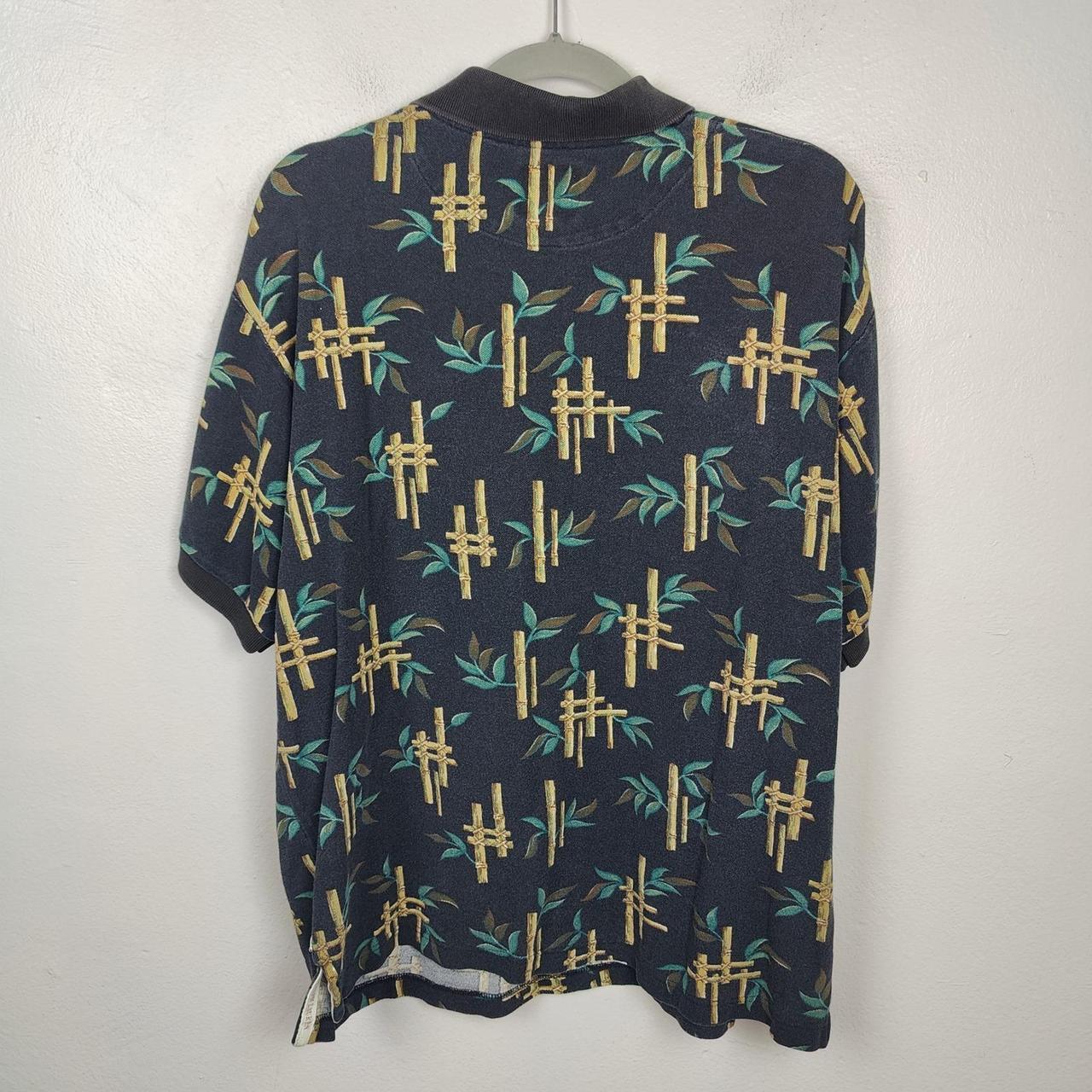 Chaps Men's Polo shirt - Black/Green - L – Vintag… - image 3