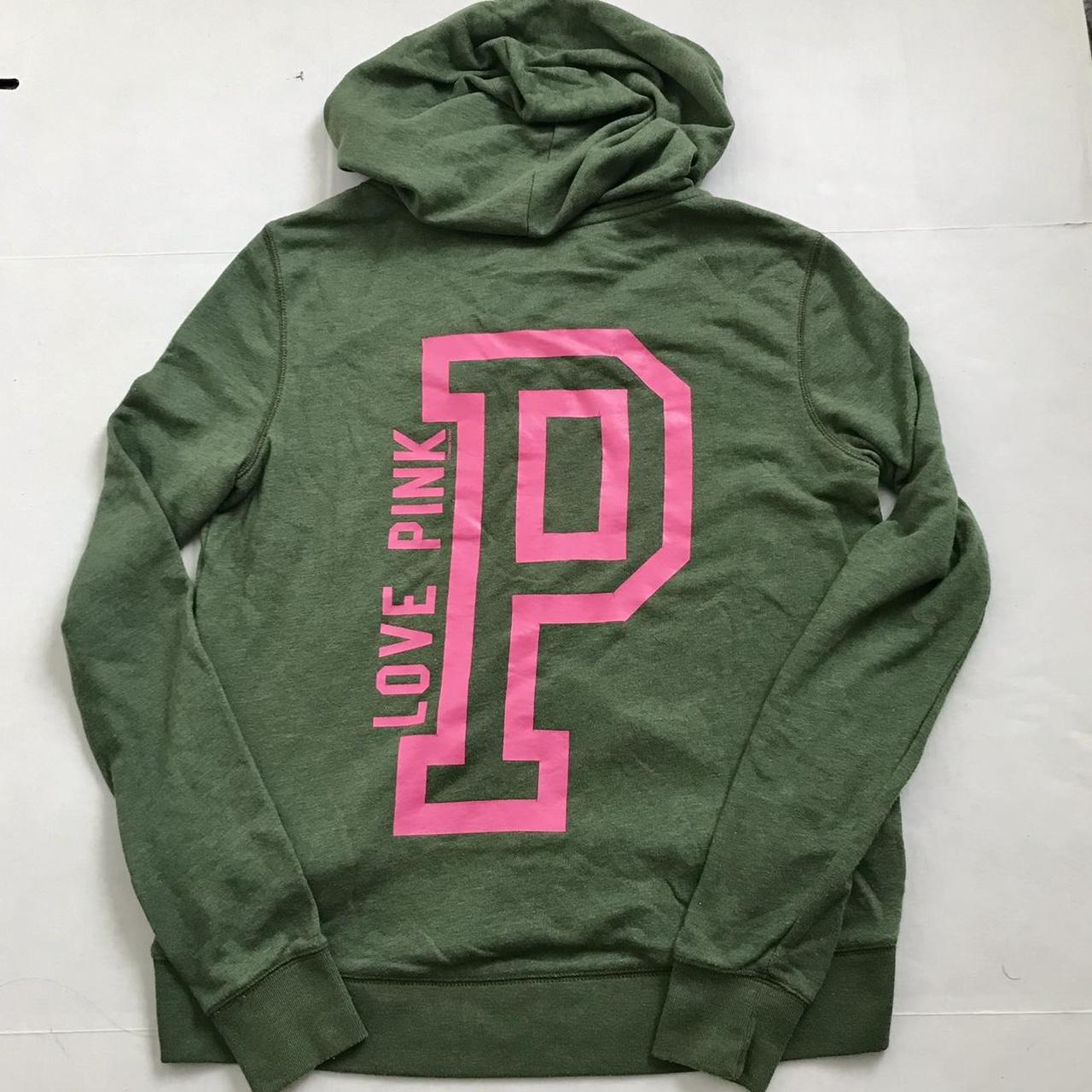 Neon green victoria's secret pink hoodie online