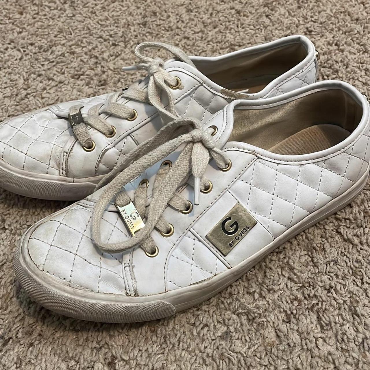 guess white trainers womens