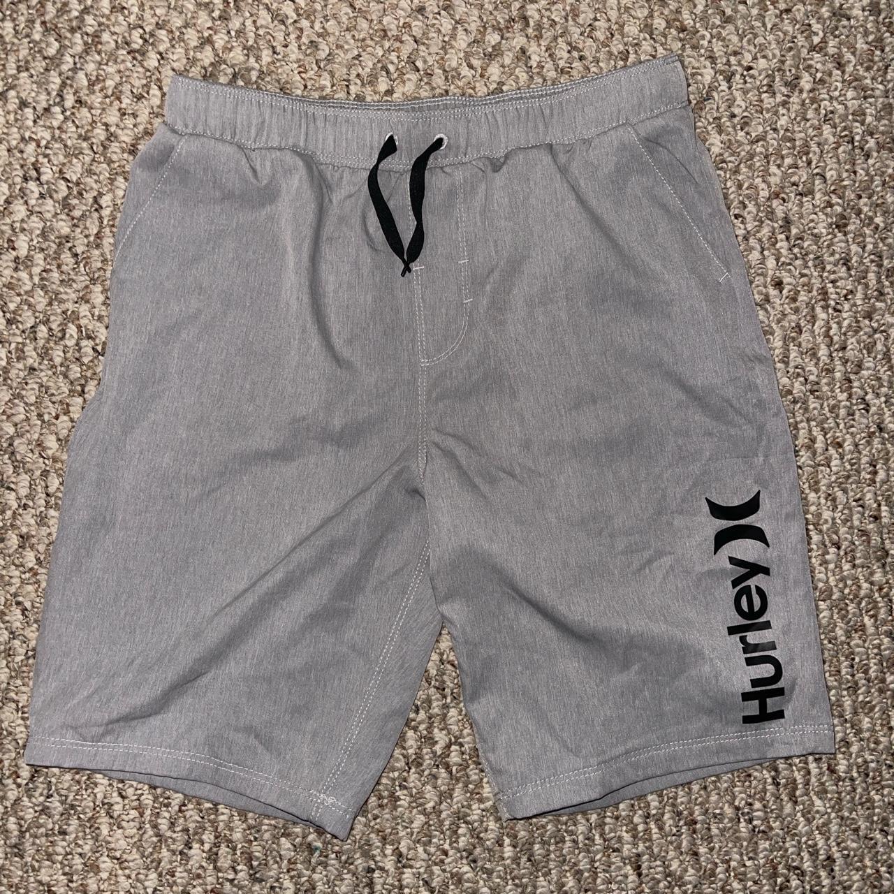 hurley board shorts grey. hurley shorts Depop