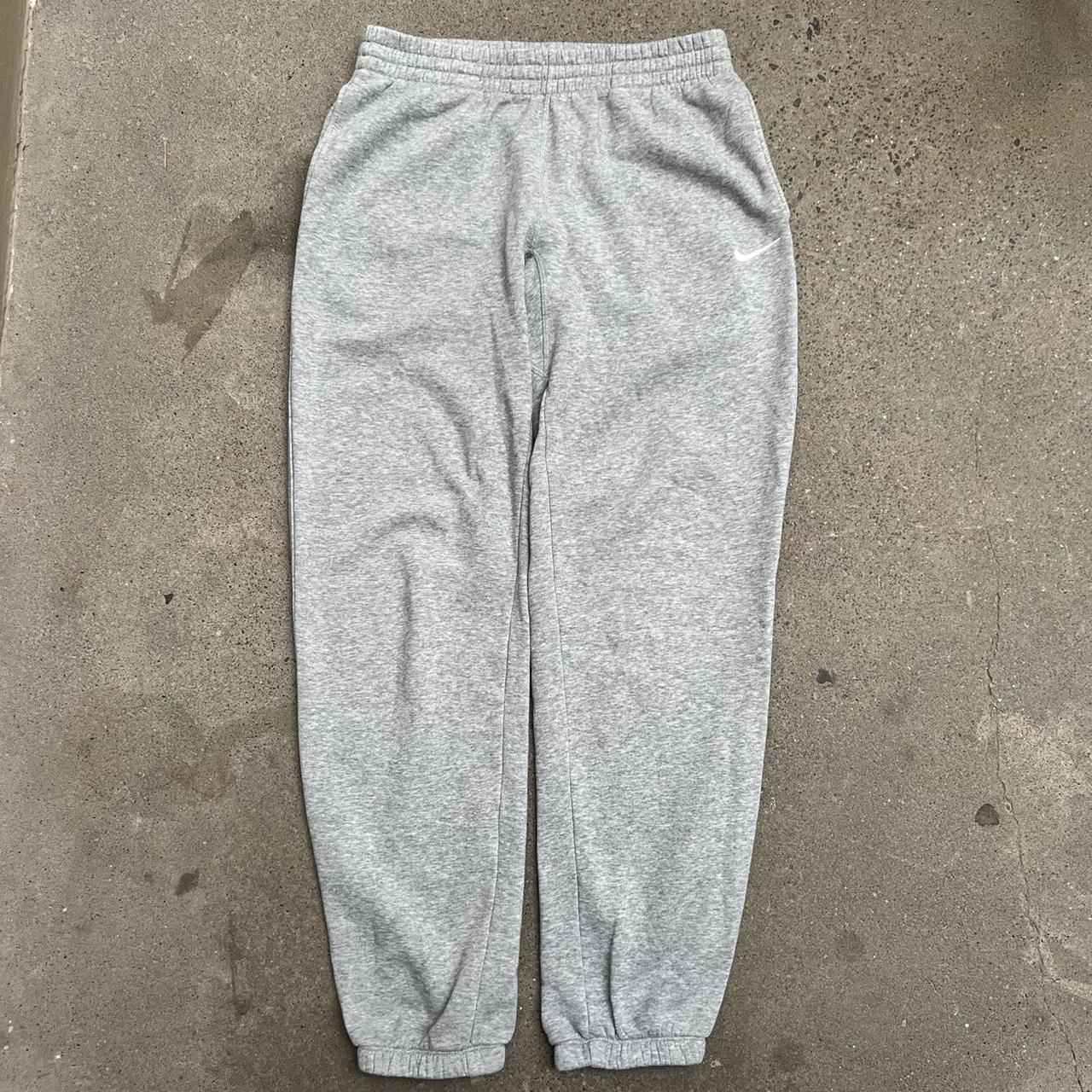 Nike Men's Grey and White Joggers-tracksuits | Depop