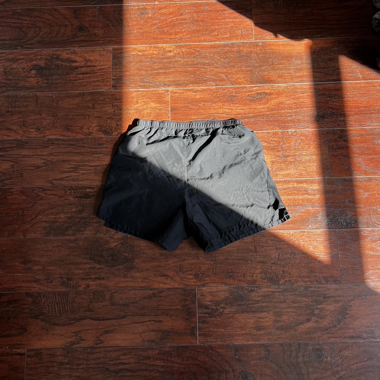 mens nike running shorts black lining cut medium Depop