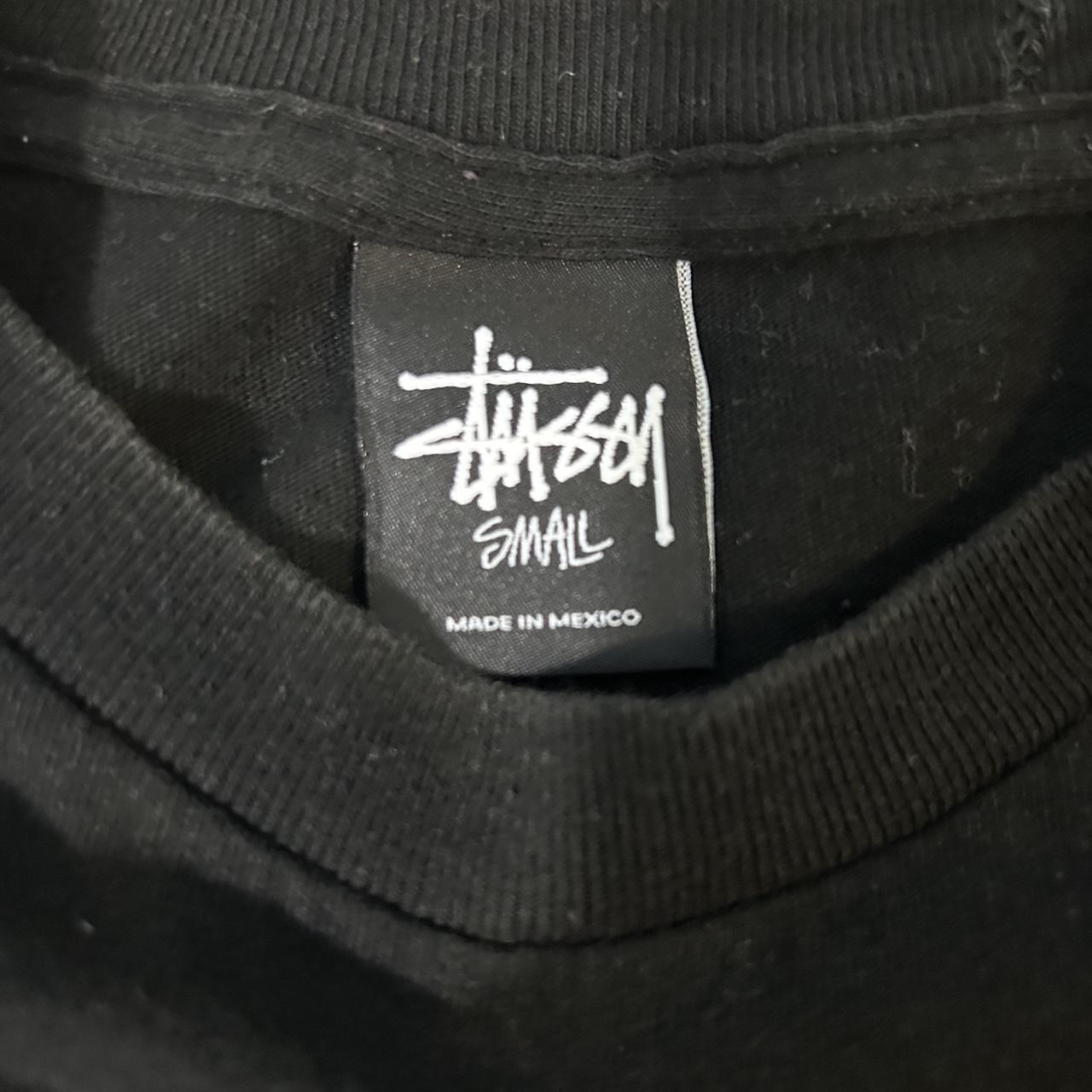 Stüssy Men's Black T-shirt | Depop