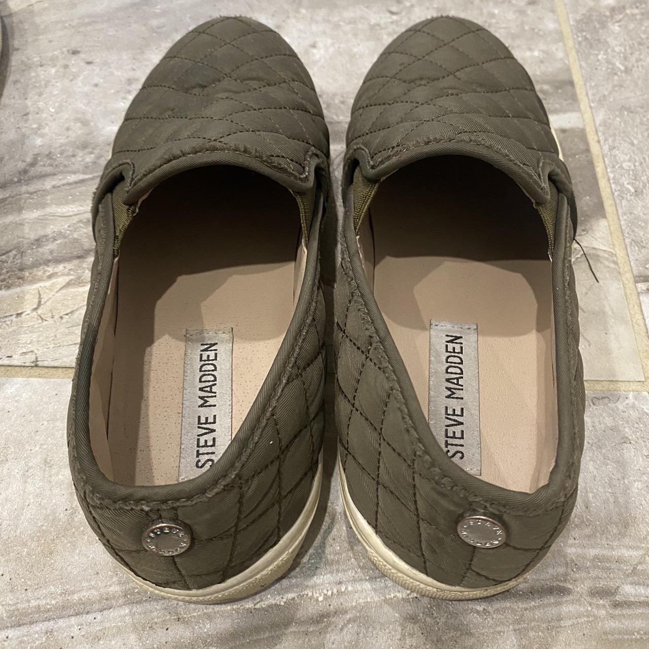 Steve Madden Ecentrcq slip on shoes in color olive. Depop