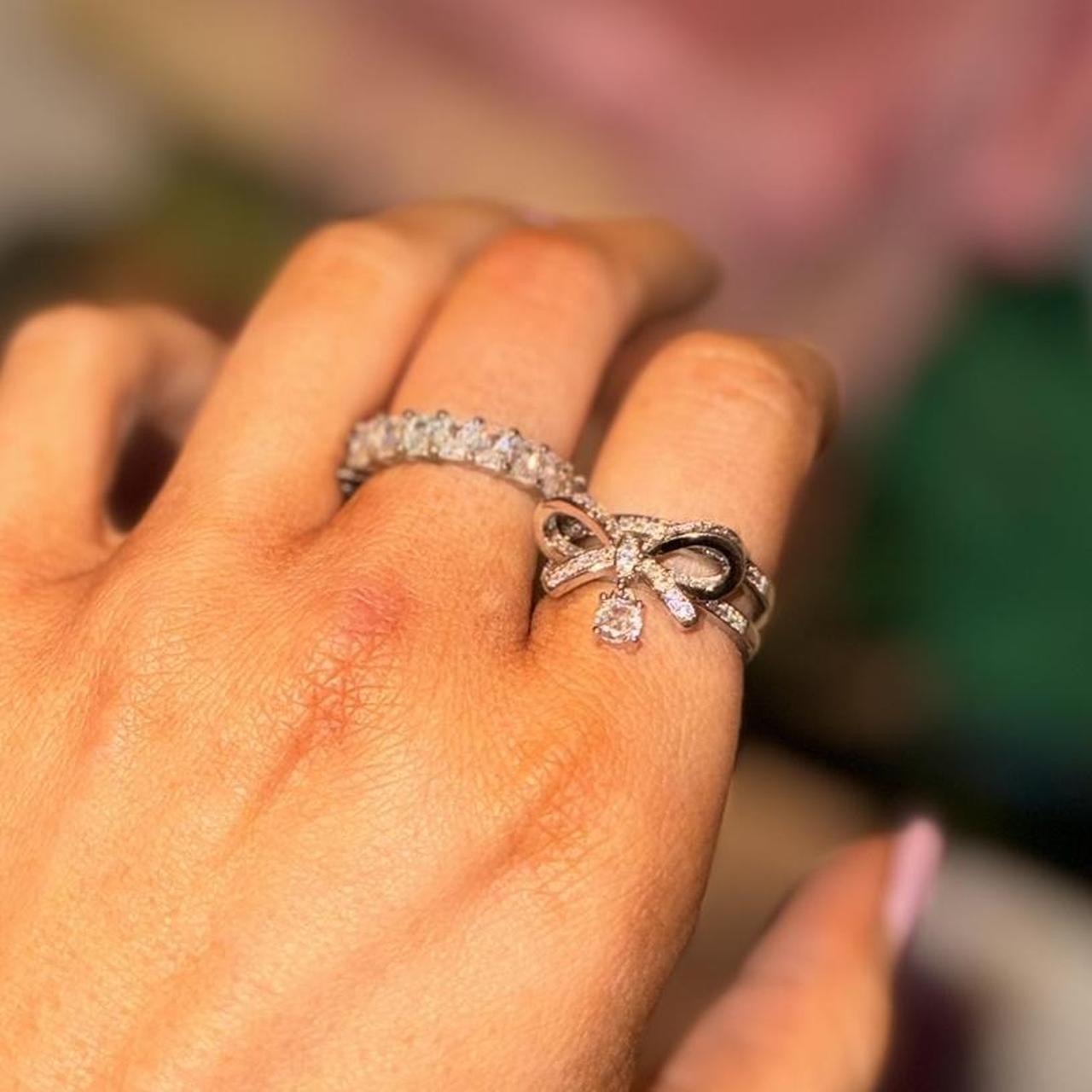 Women's Ring - Silver/Gold – Silver ring bundle -… - image 2