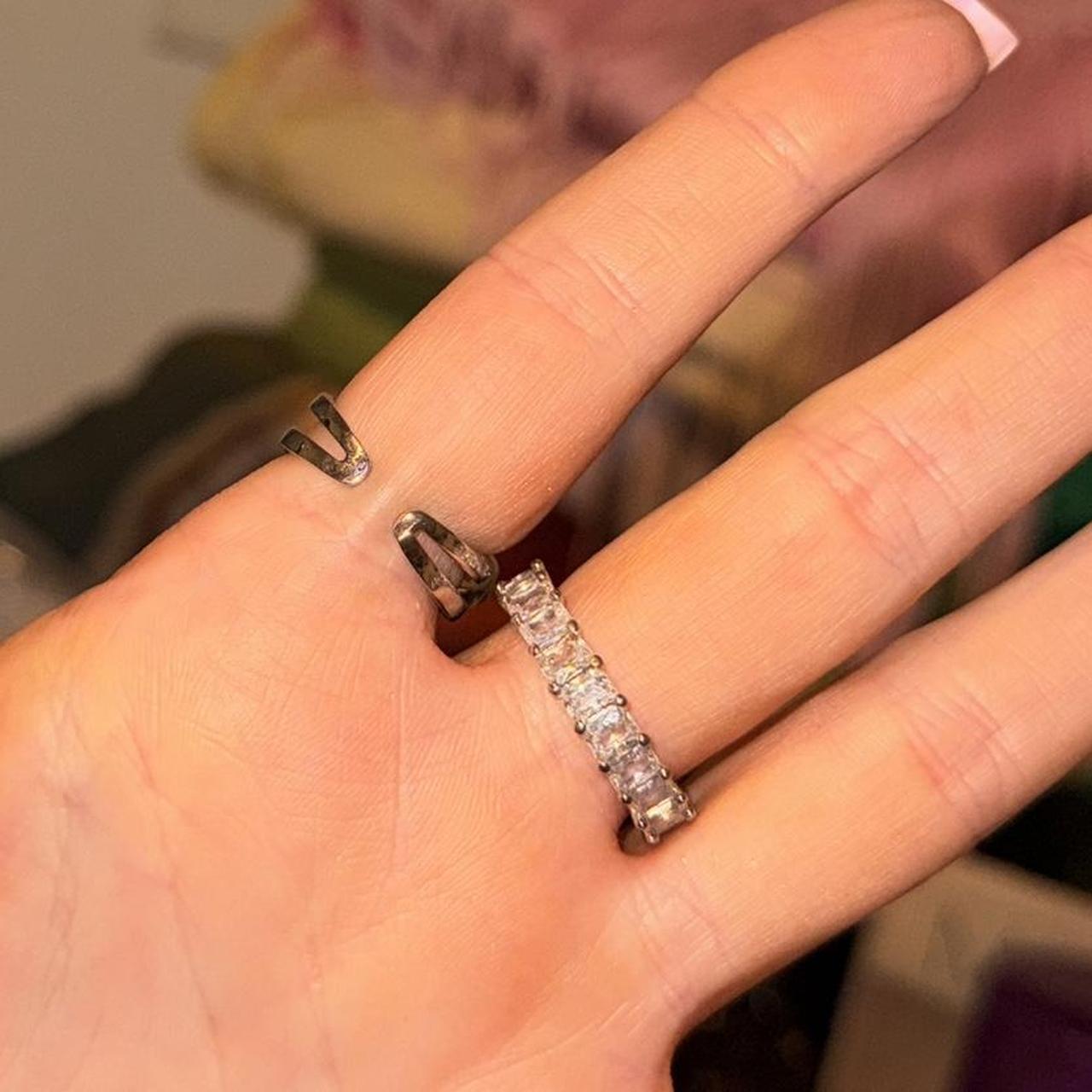 Women's Ring - Silver/Gold – Silver ring bundle -… - image 4