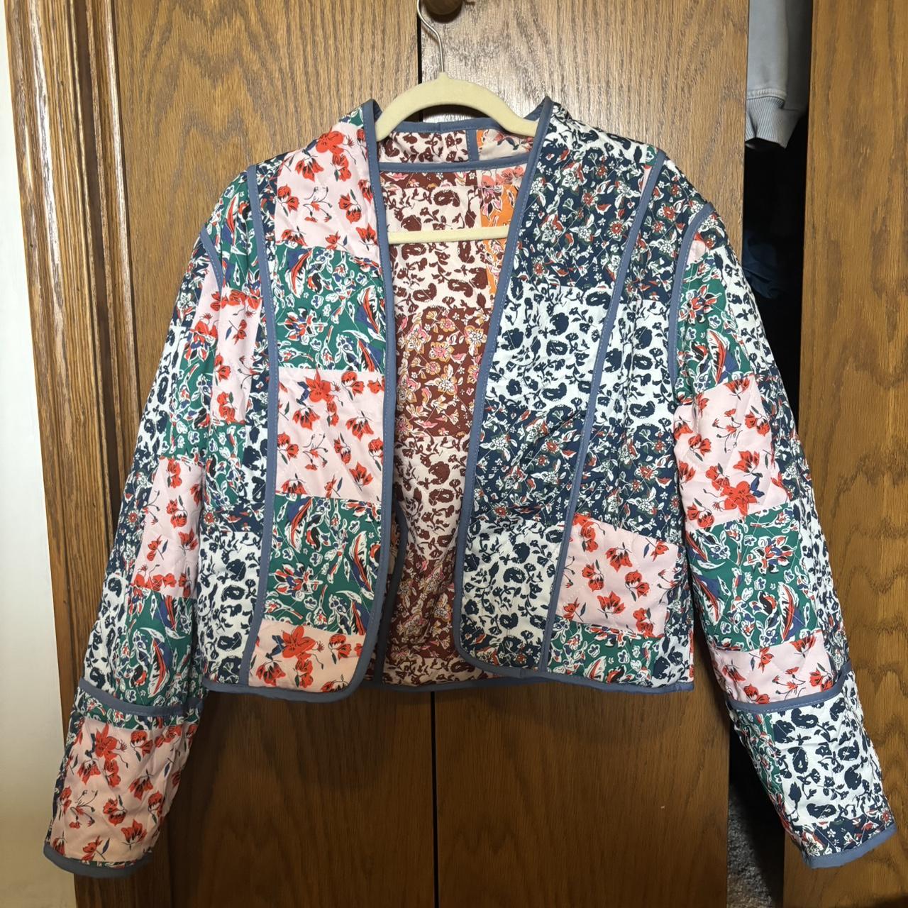 Women's Jacket - Multi - M – Reversible patchwork… - image 2