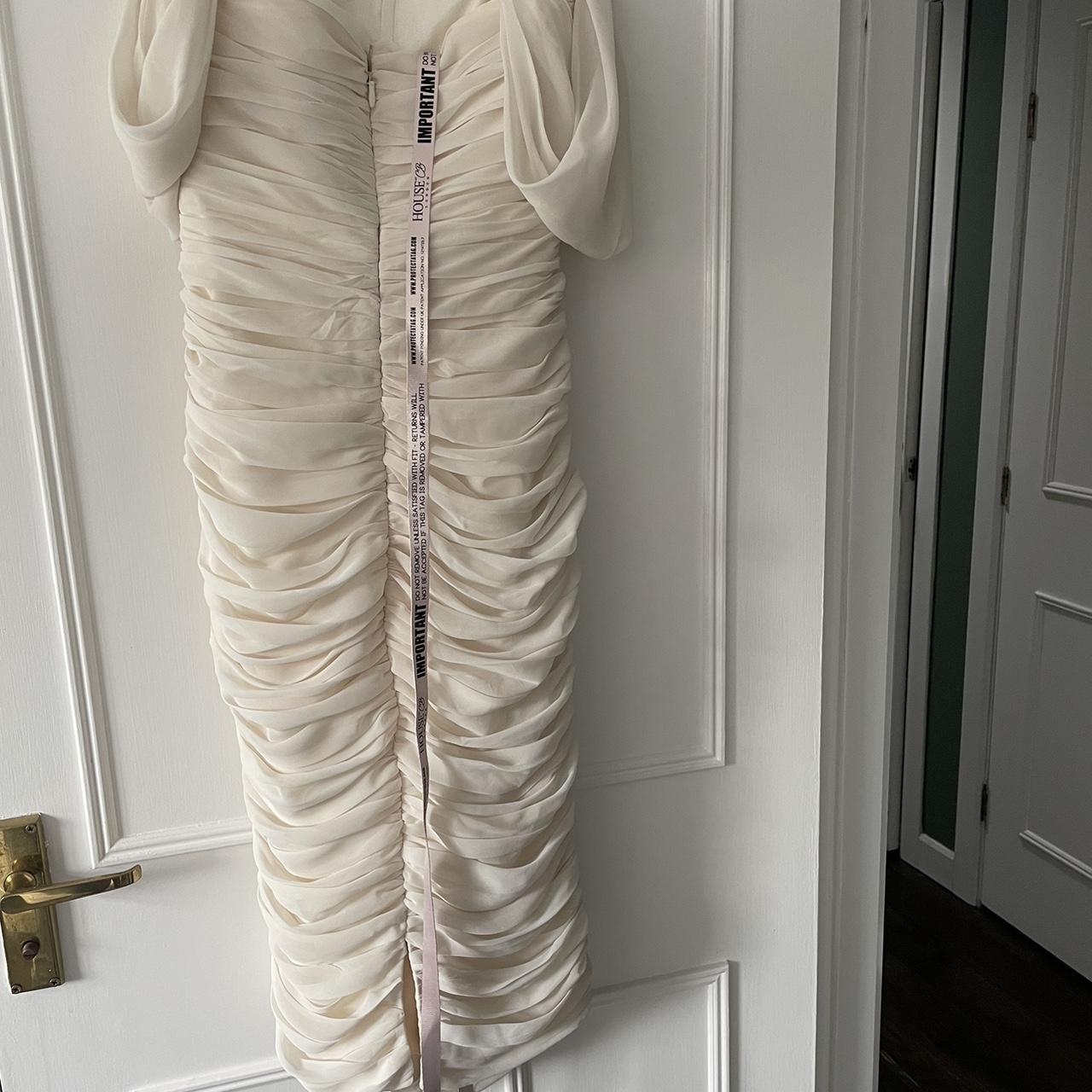House of CB Carlotta Dress in ivory, never worn Depop