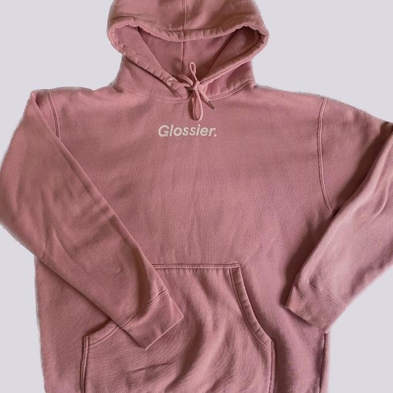 Original Pink Glossier Hoodie Size Medium Super Depop 9063