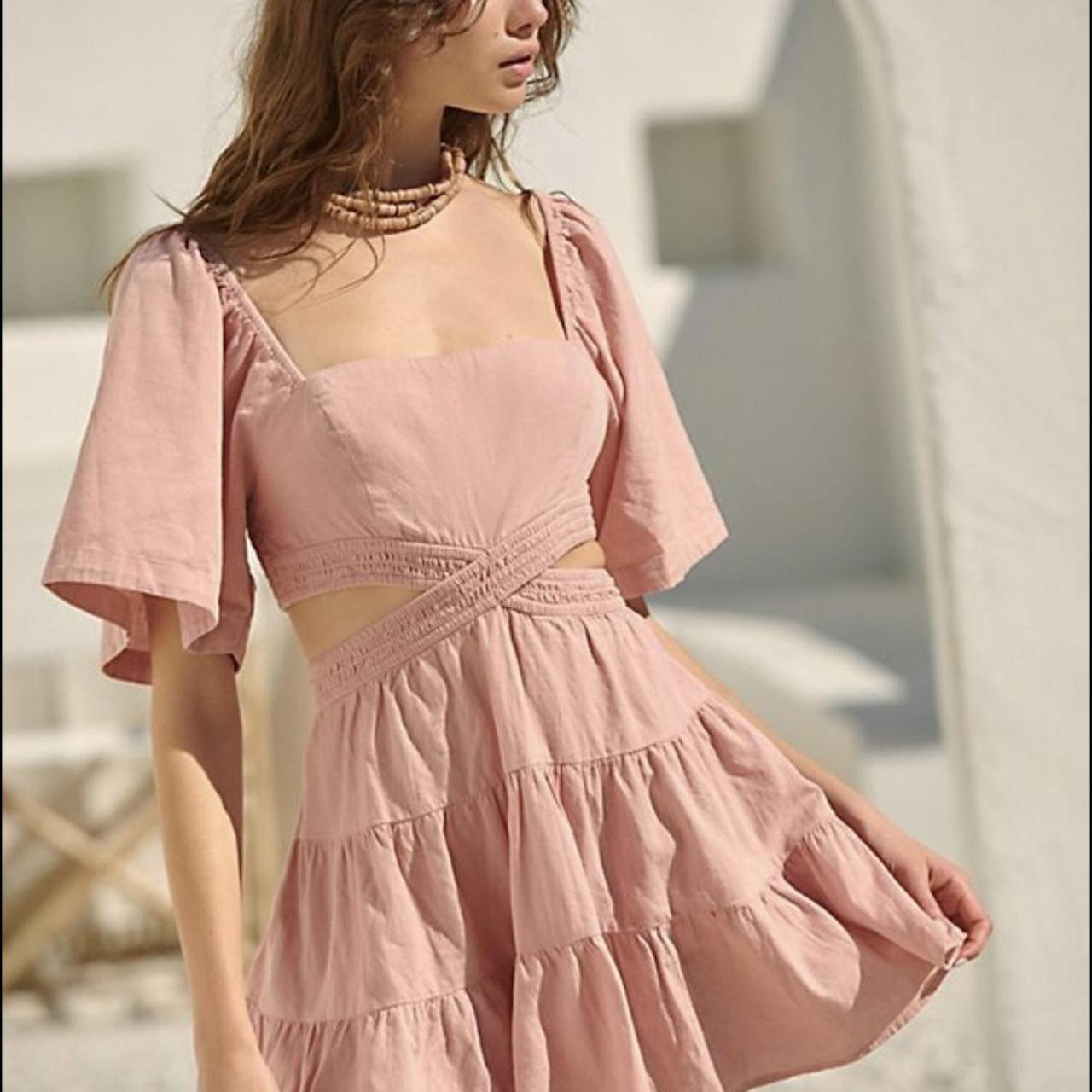 Free people clearance light pink dress