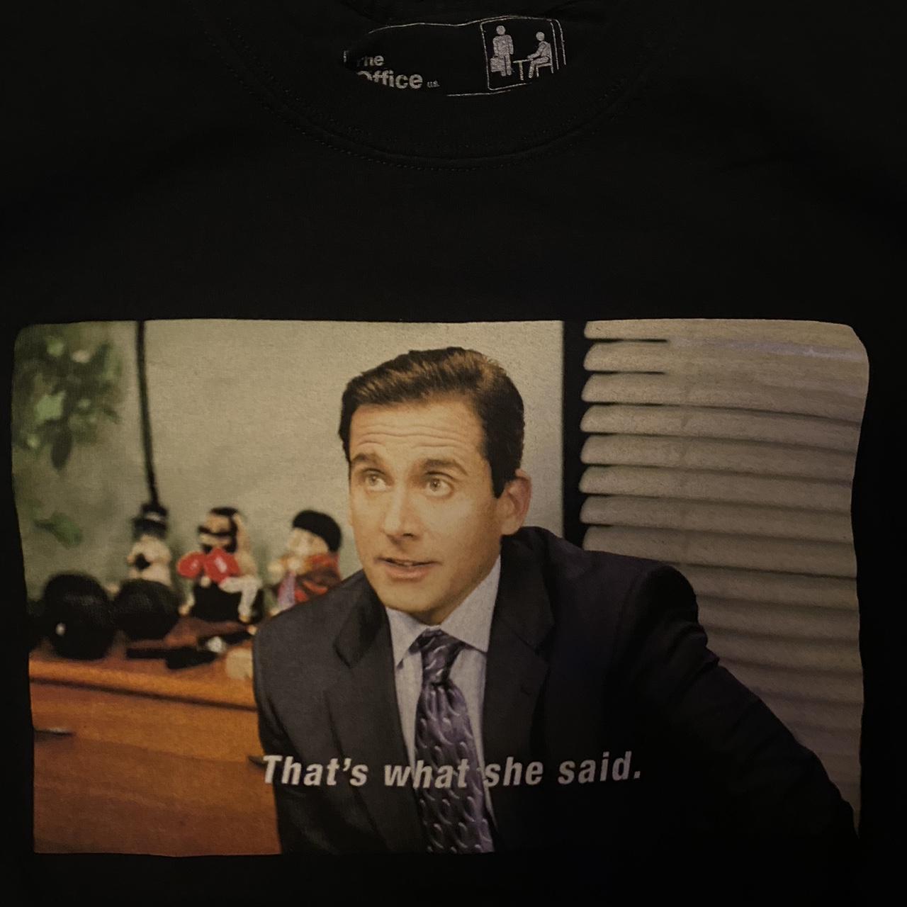 Office Men's Black T-shirt (2)