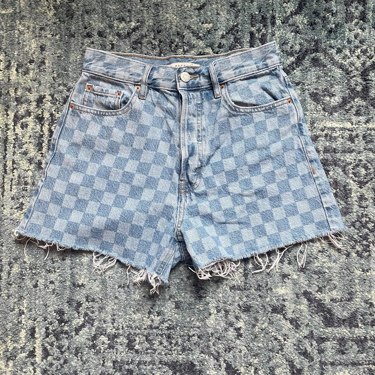 Checkerboard Pacsun shorts Style- Ultra High Rise... - Depop
