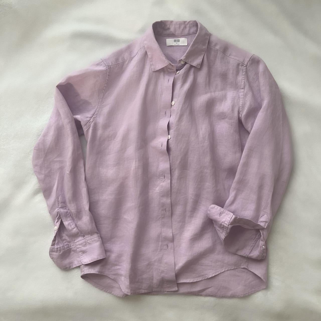 UNIQLO Women's Purple and Pink T-shirt | Depop