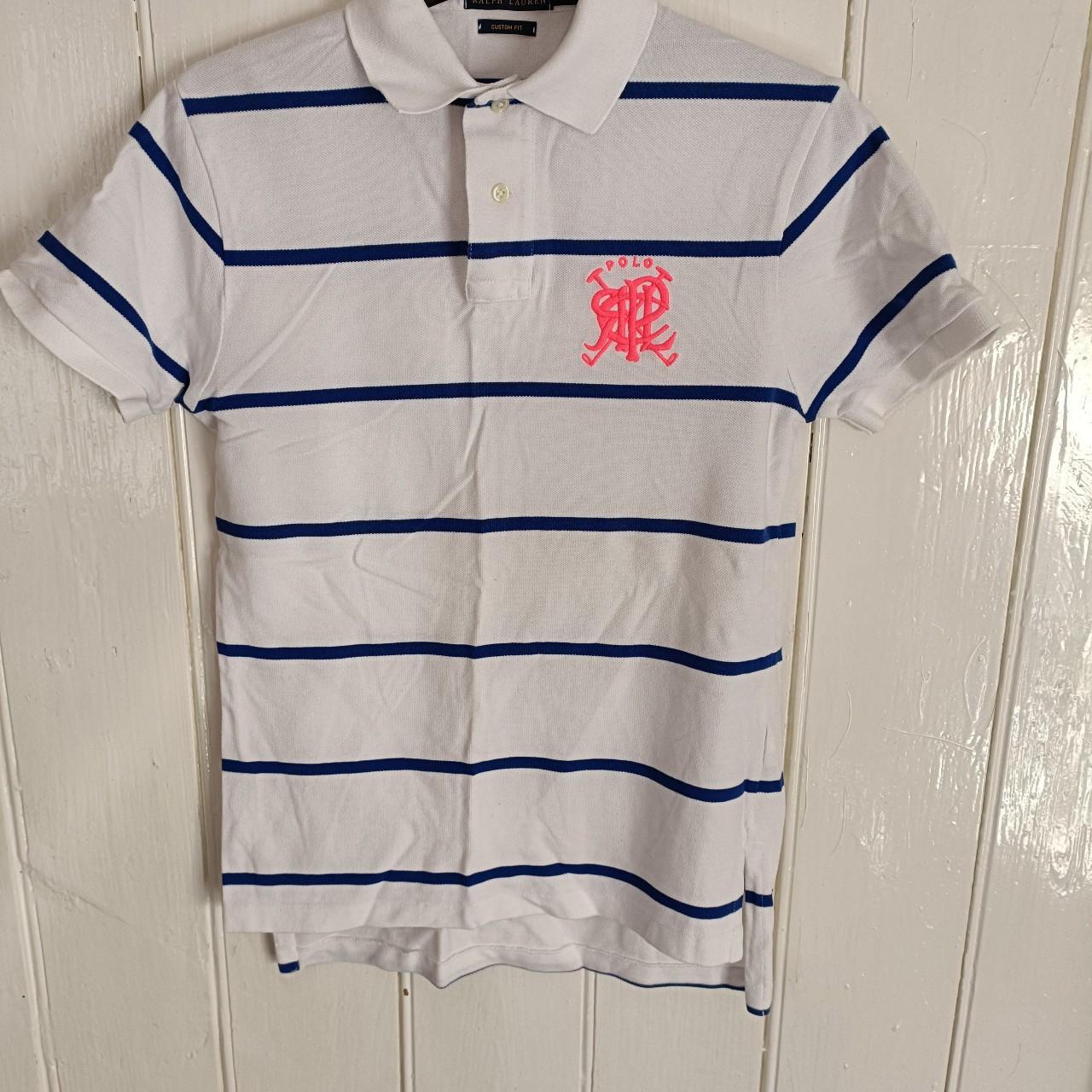 Polo Ralph Lauren Men's White and Blue Polo-shirts | Depop