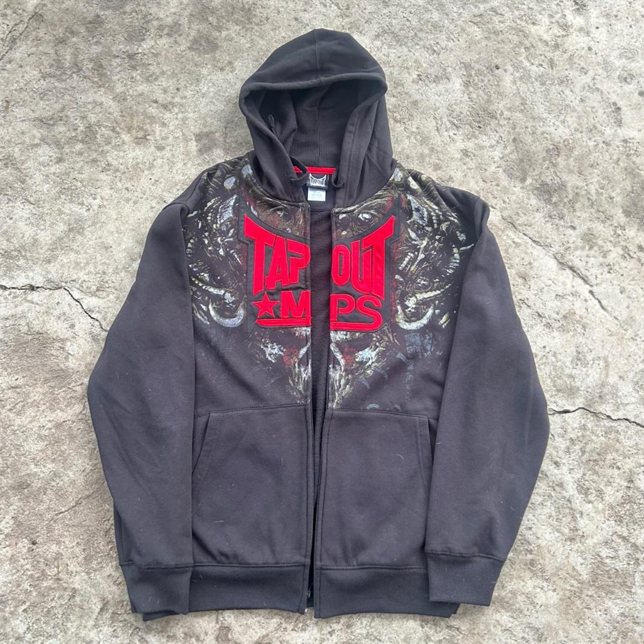 Crazy tapout hoodie Only flaw is the zipper doest... - Depop