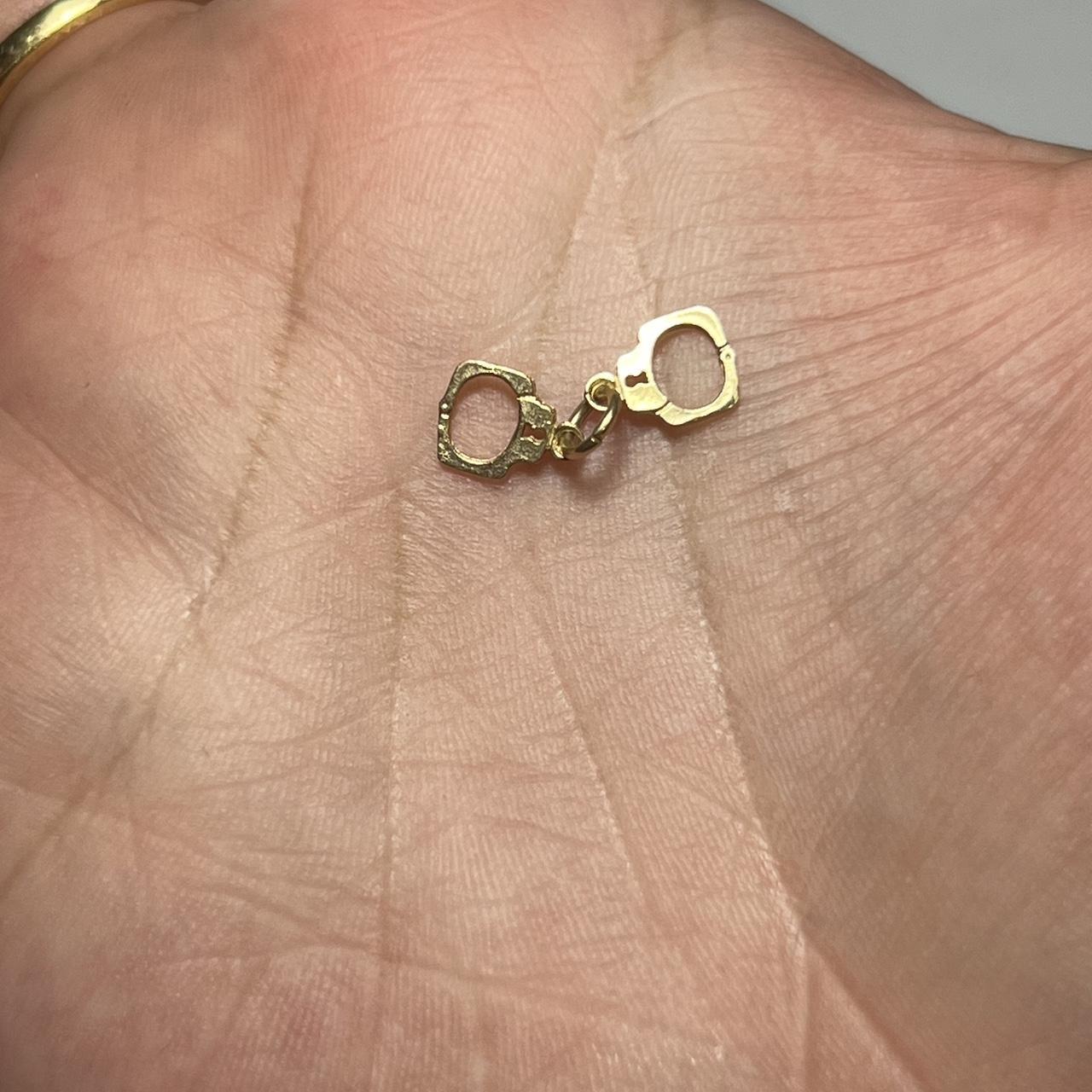 14k gold handcuff charms they are small #gold... - Depop