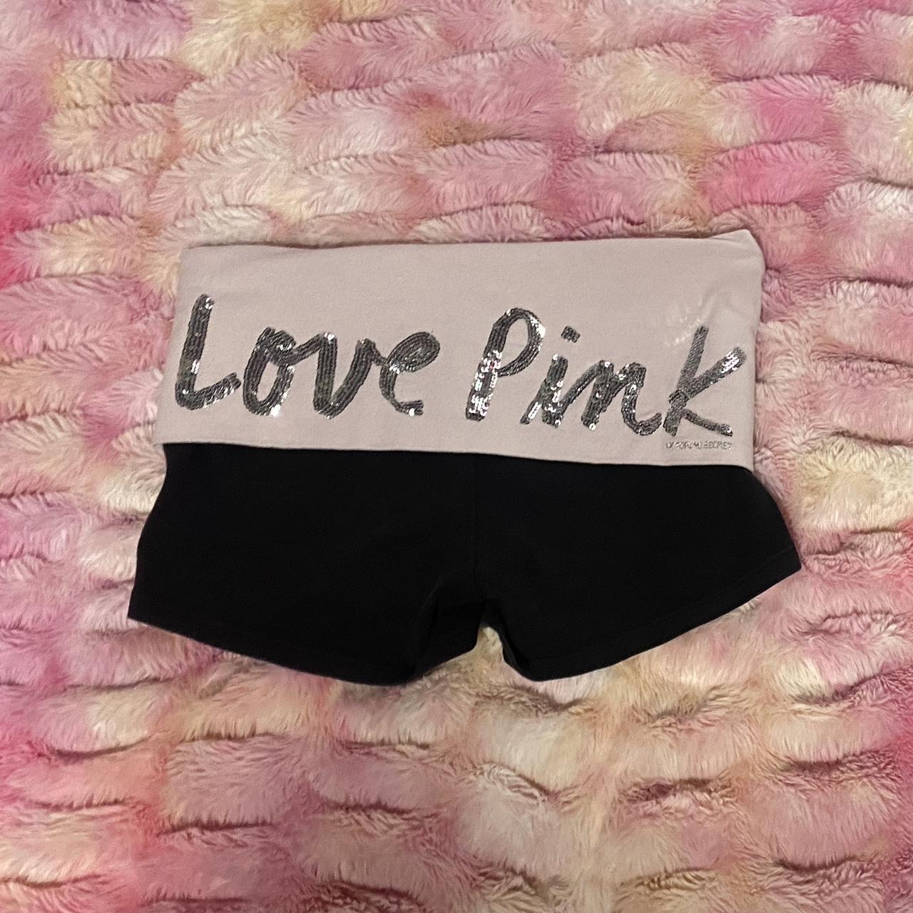 Victoria secret pink yoga shorts XS pretty pale pink... Depop