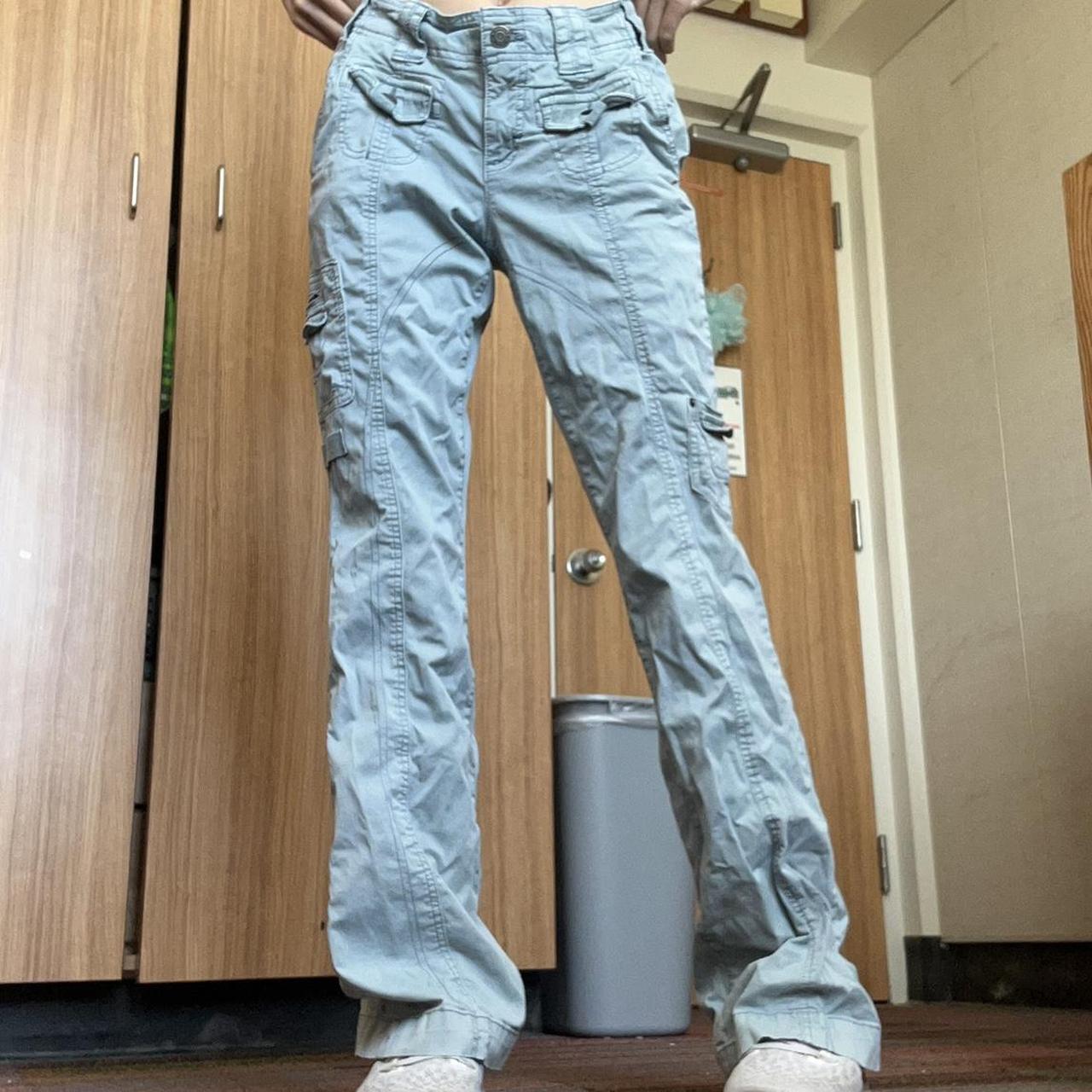 Sky blue cargo on sale pants