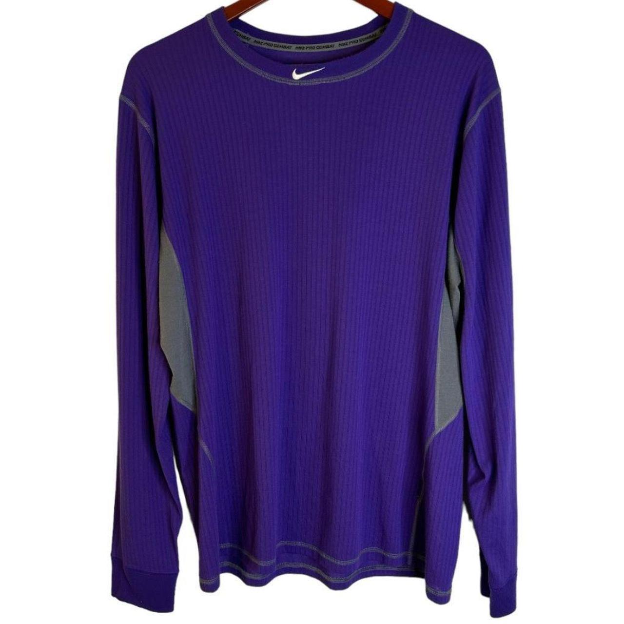 nike pro combat purple