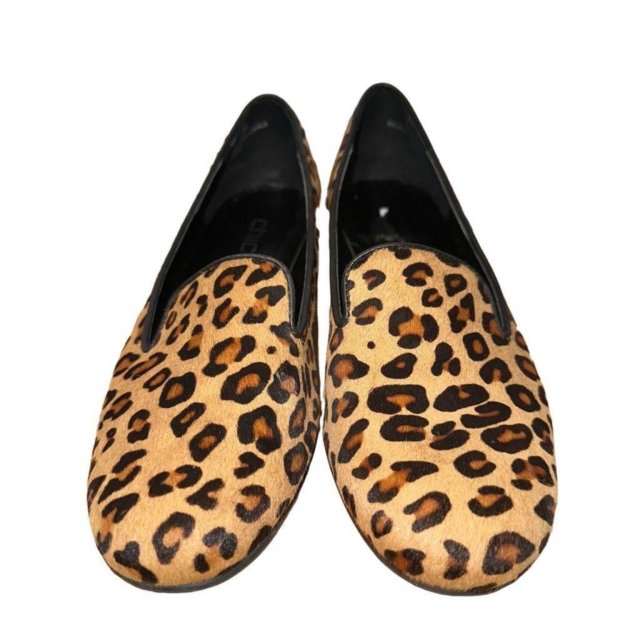 Item: Chico's Womens 8.5 Leopard Print Calf Hair - Depop