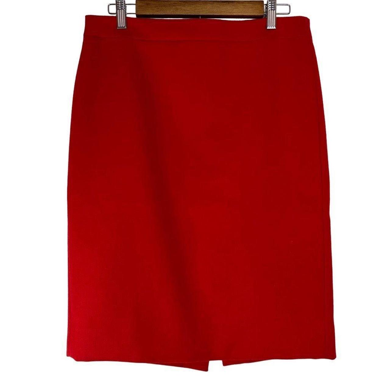 J crew red pencil skirt best sale