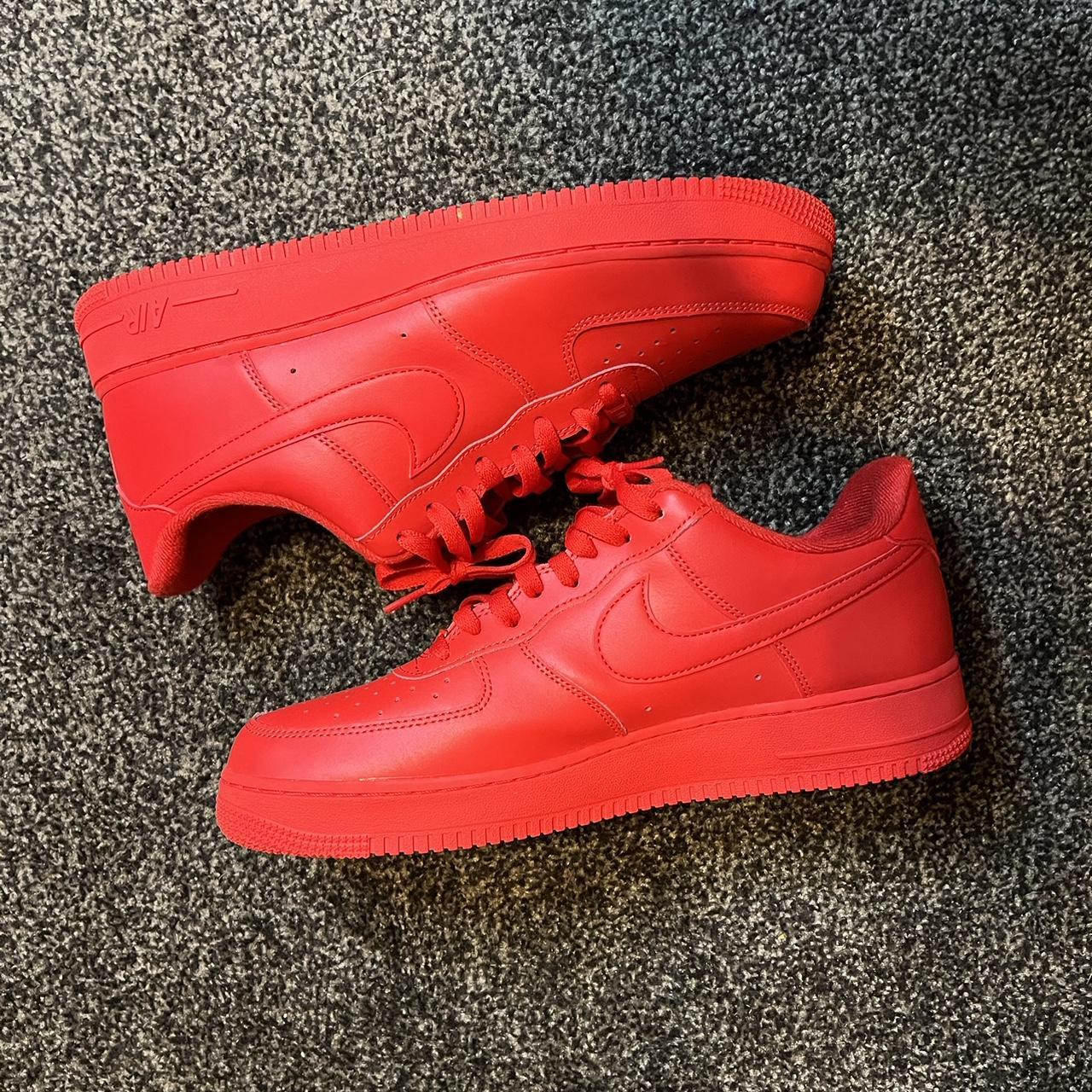 Red air forces Worn twice Comes with box - Depop