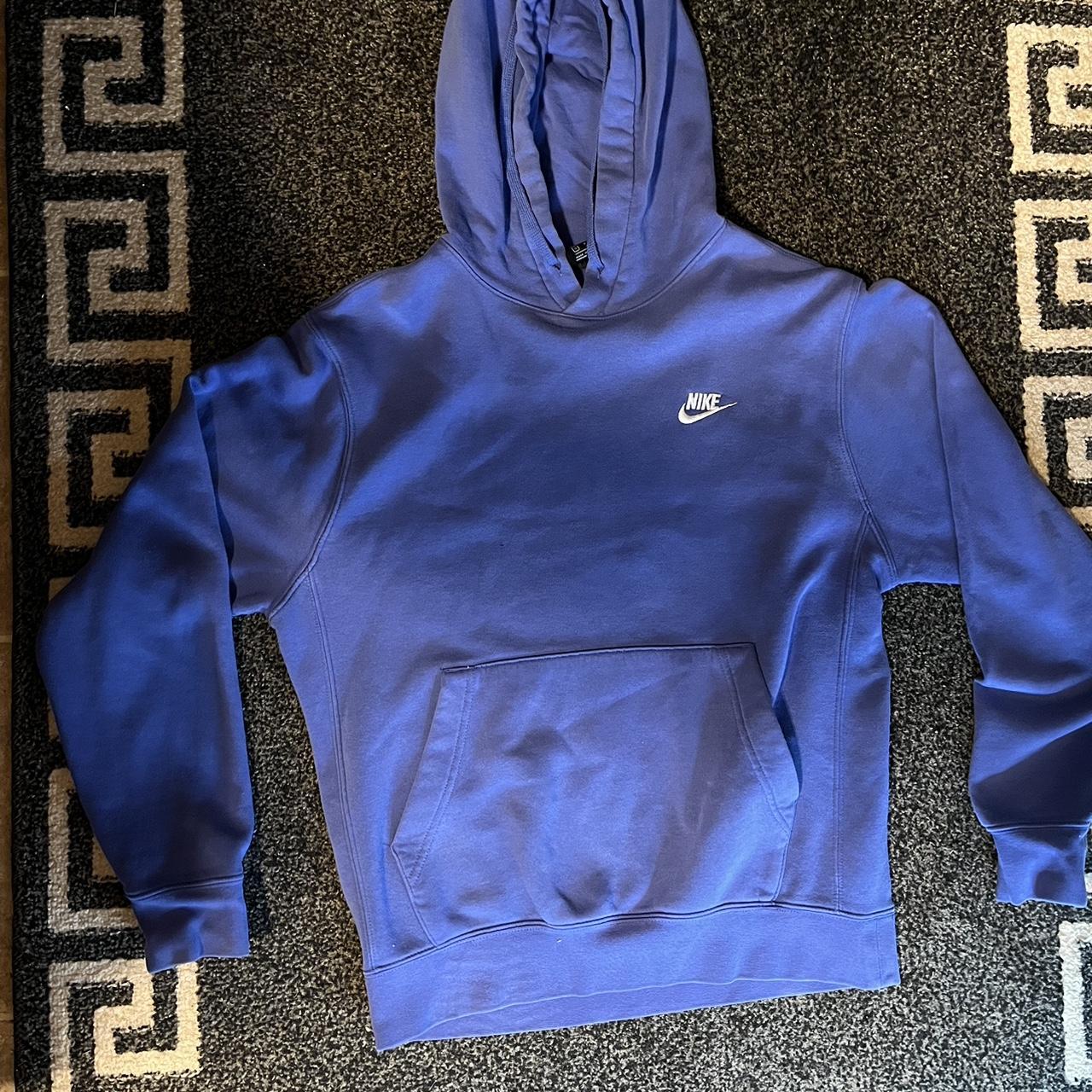 Nike blue hoodie - Depop