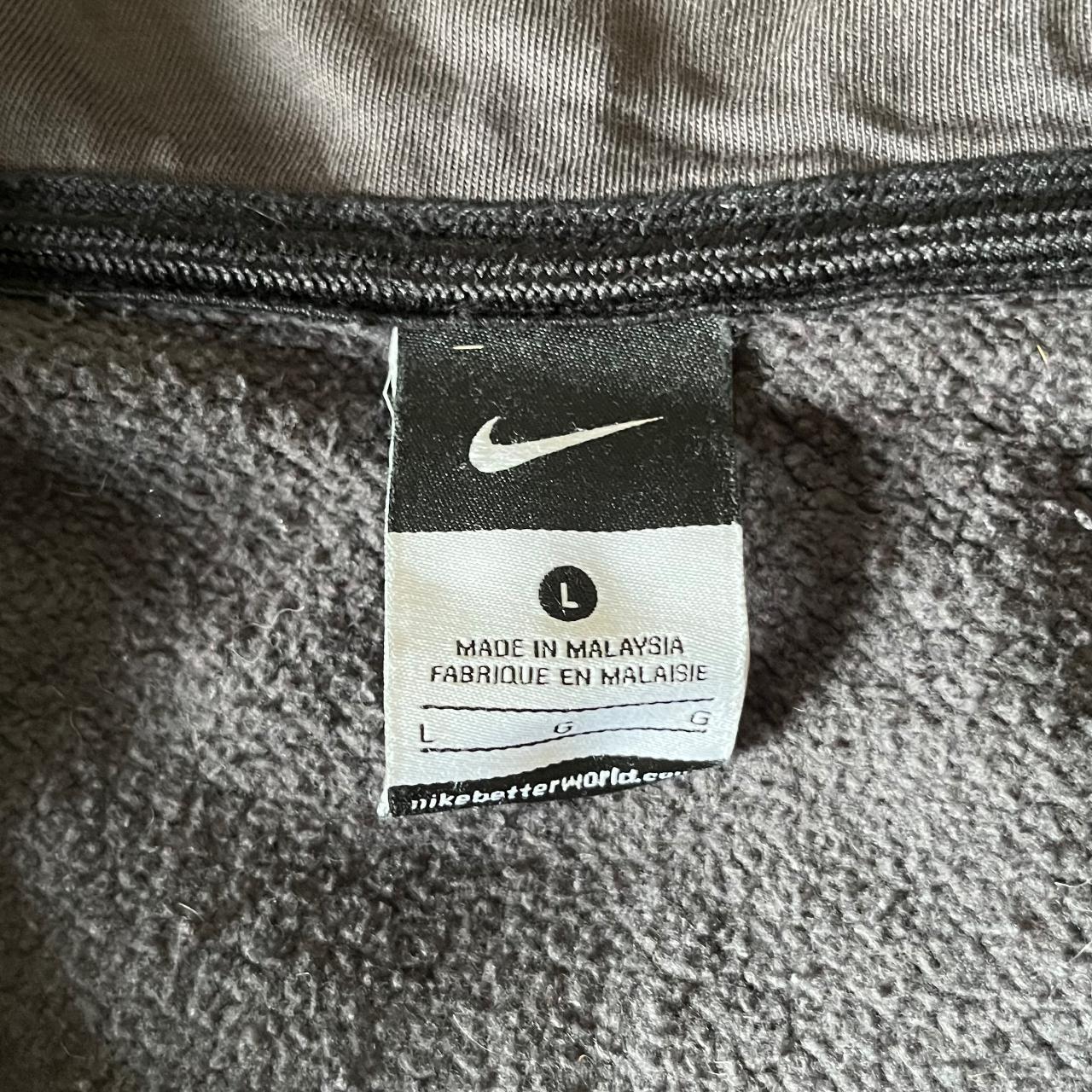 Nike Men's Grey and Black Hoodie (4)