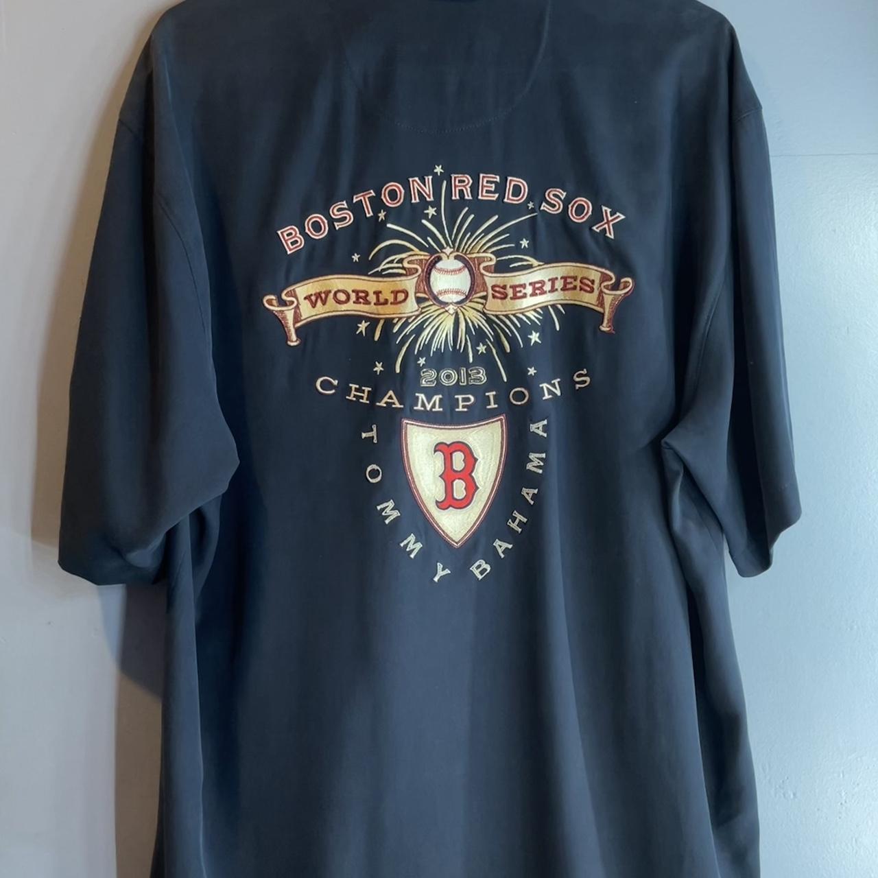 Men's Boston Red Sox Tommy Bahama Red Retro Button-Up Shirt