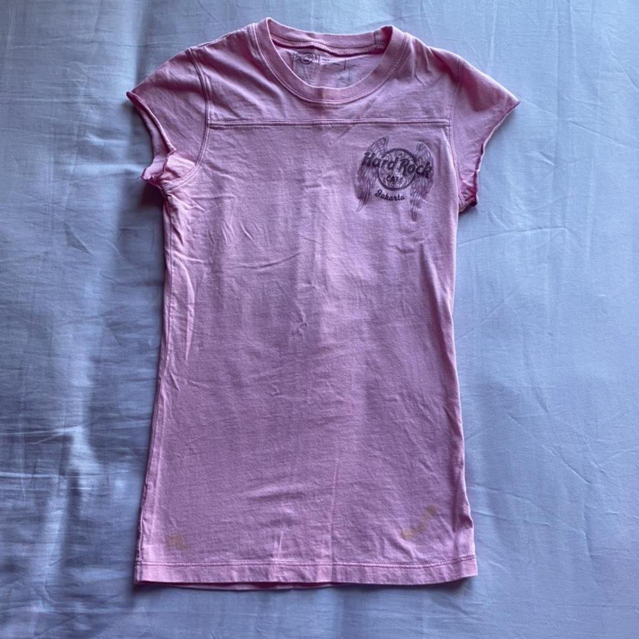 Hard Rock Cafe Women's Pink T-shirt (2)
