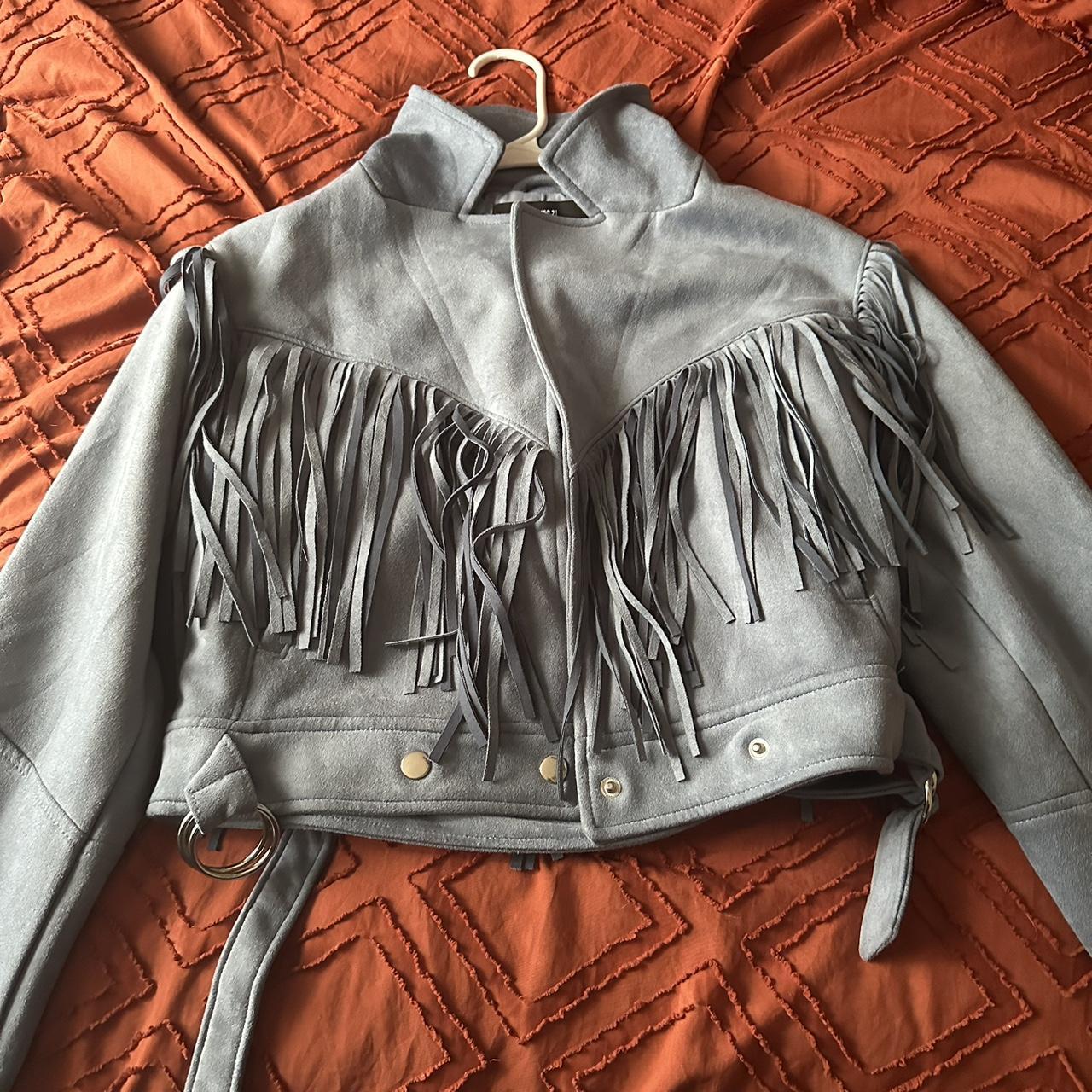 Light blue leather jacket forever 21 sale