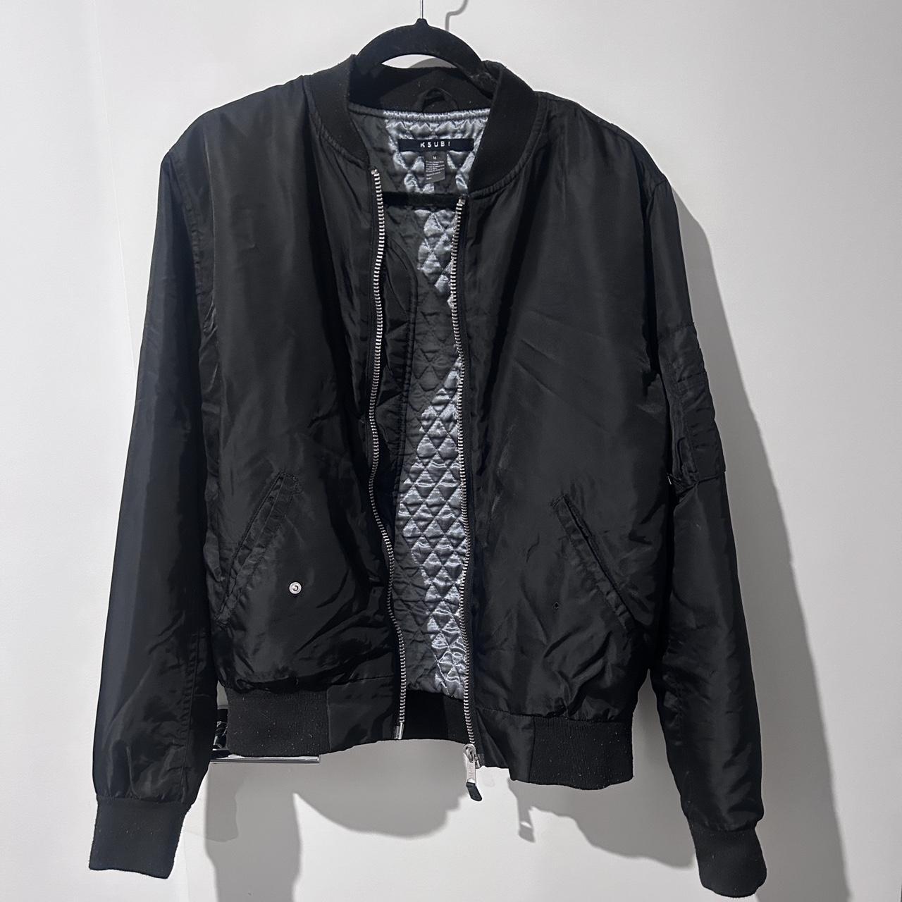 KUSBI Black Jacket Size M - Depop