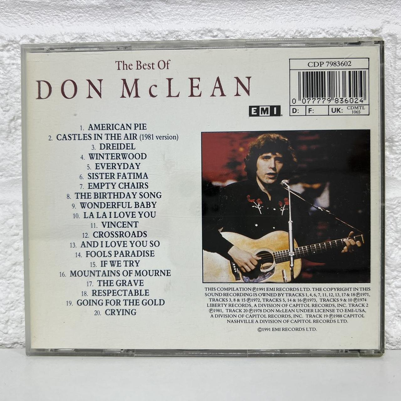 The Best Of Don McLean CD Collection Album Genre… - Depop