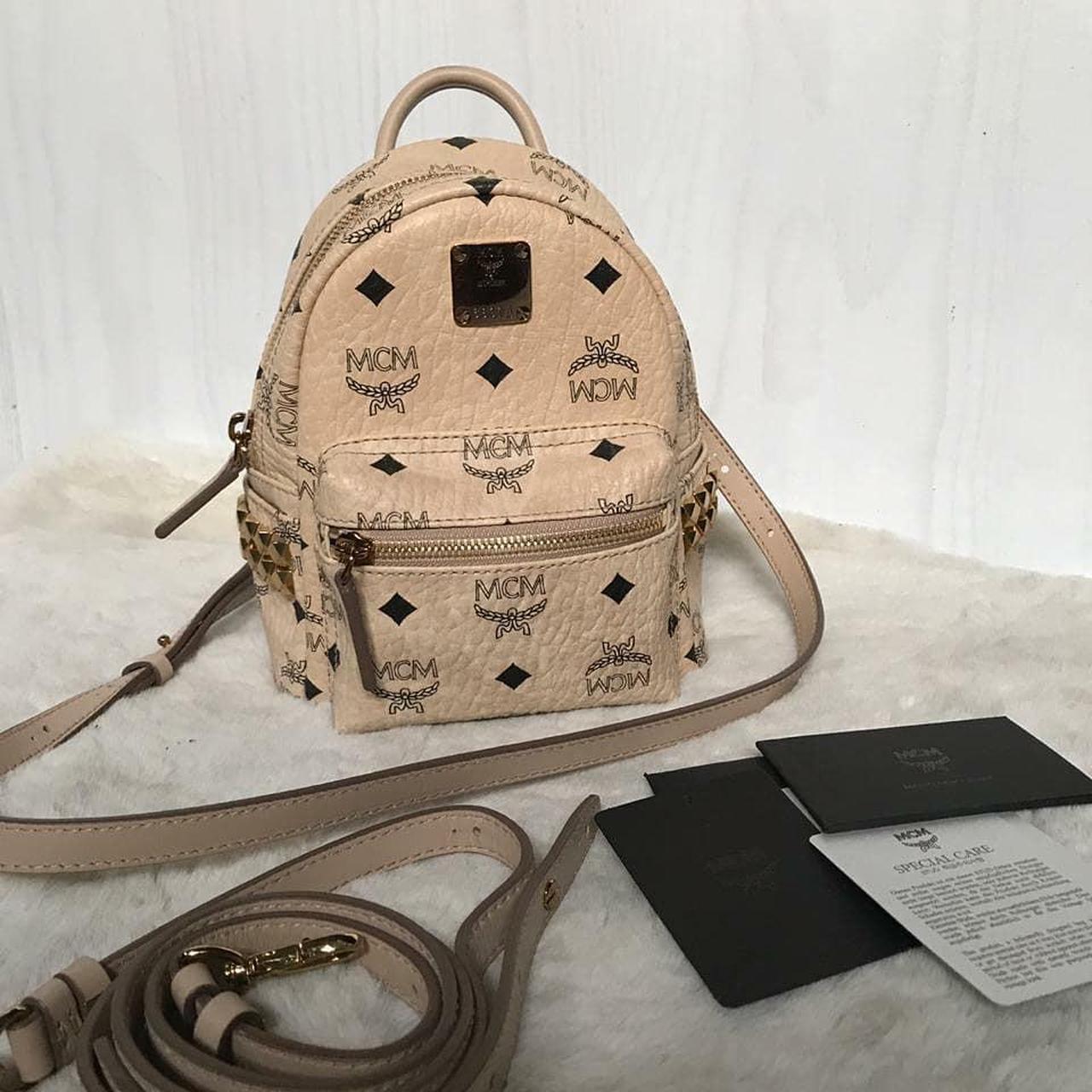 MCM STARK BEBE BOO X MINI BACKPACK BEIGE SOLD OUT