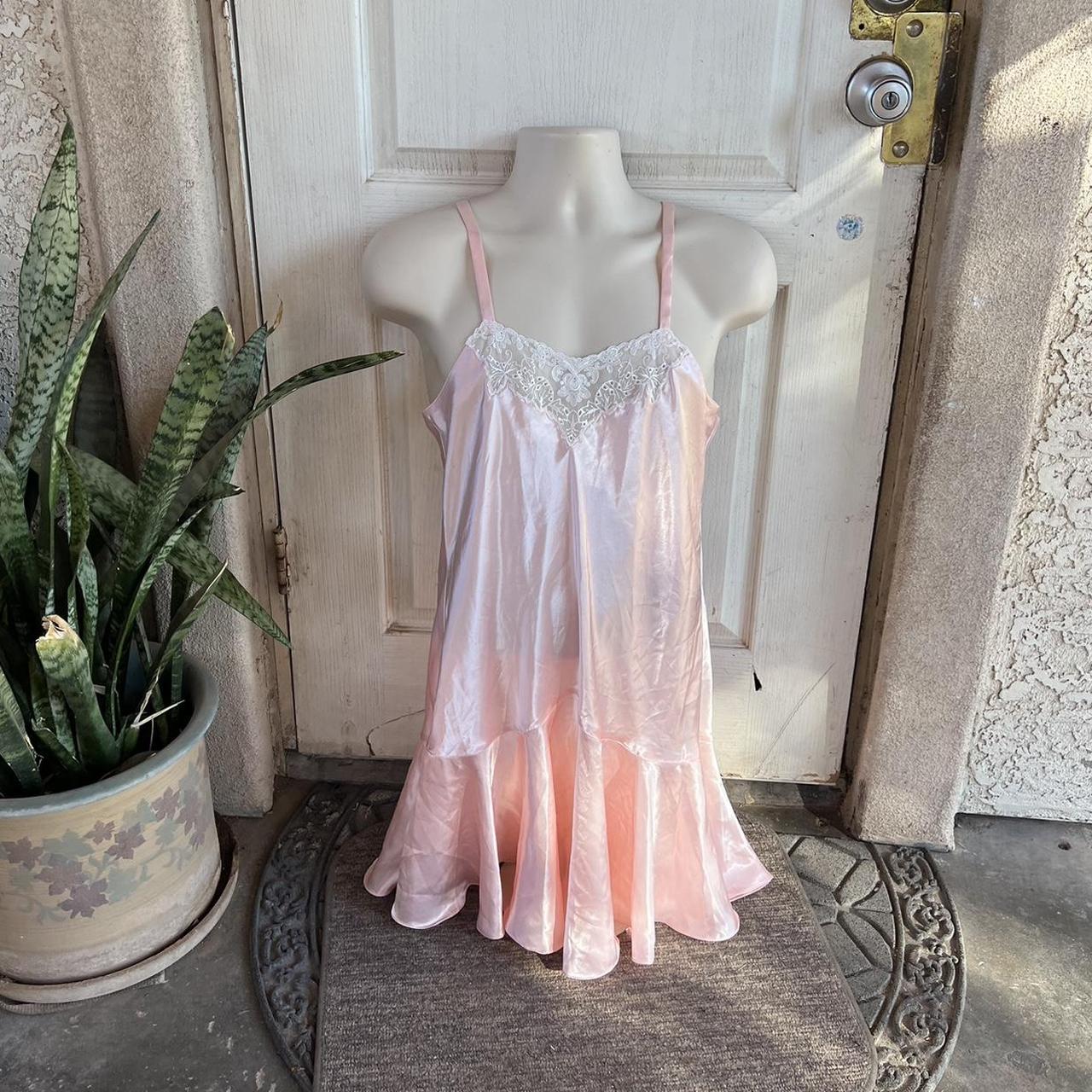 Vintage Victoria Secret Slip Dress Light Pink Depop