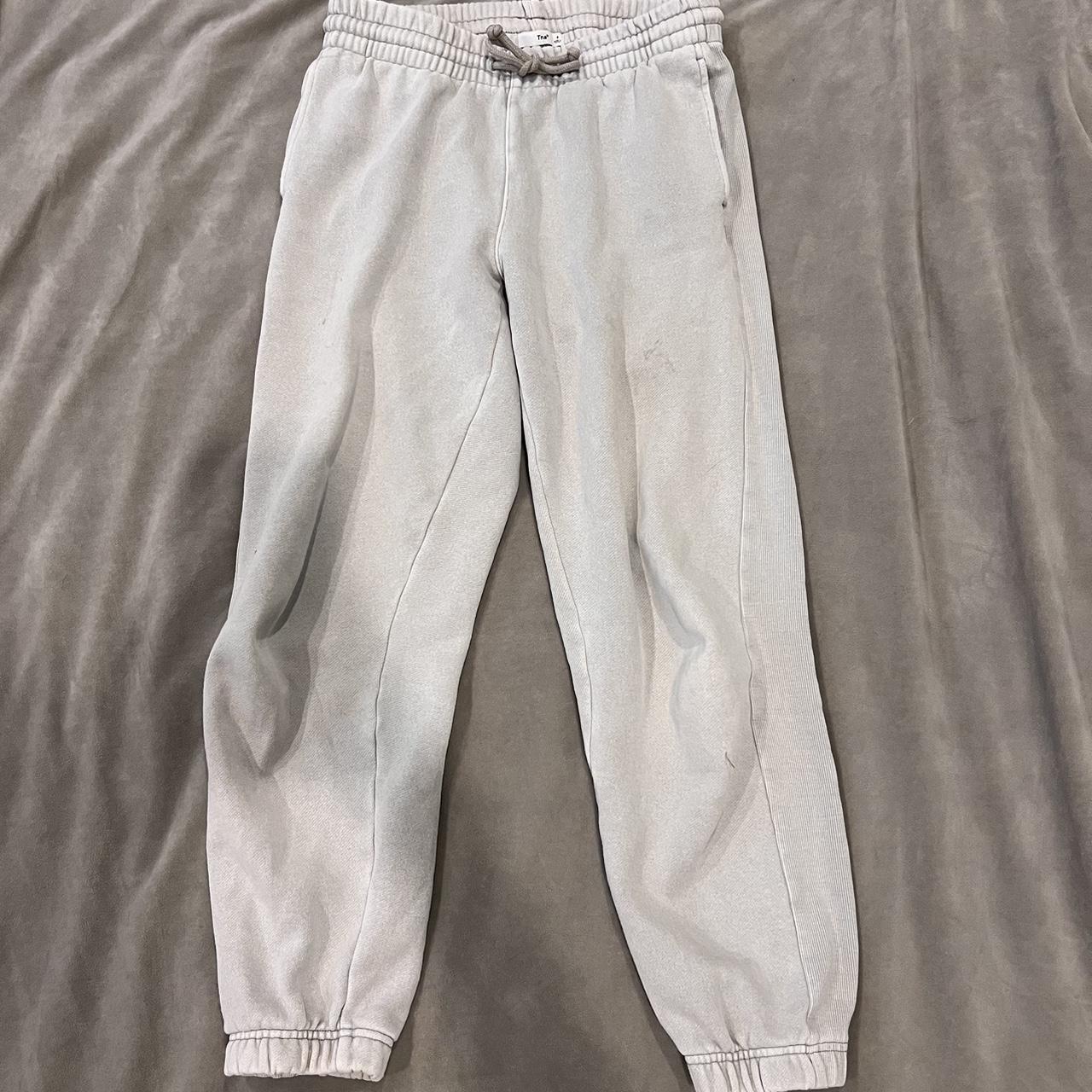 Aritzia TNA Cozy Fleece Boyfriend Sweatpant (olive - Depop