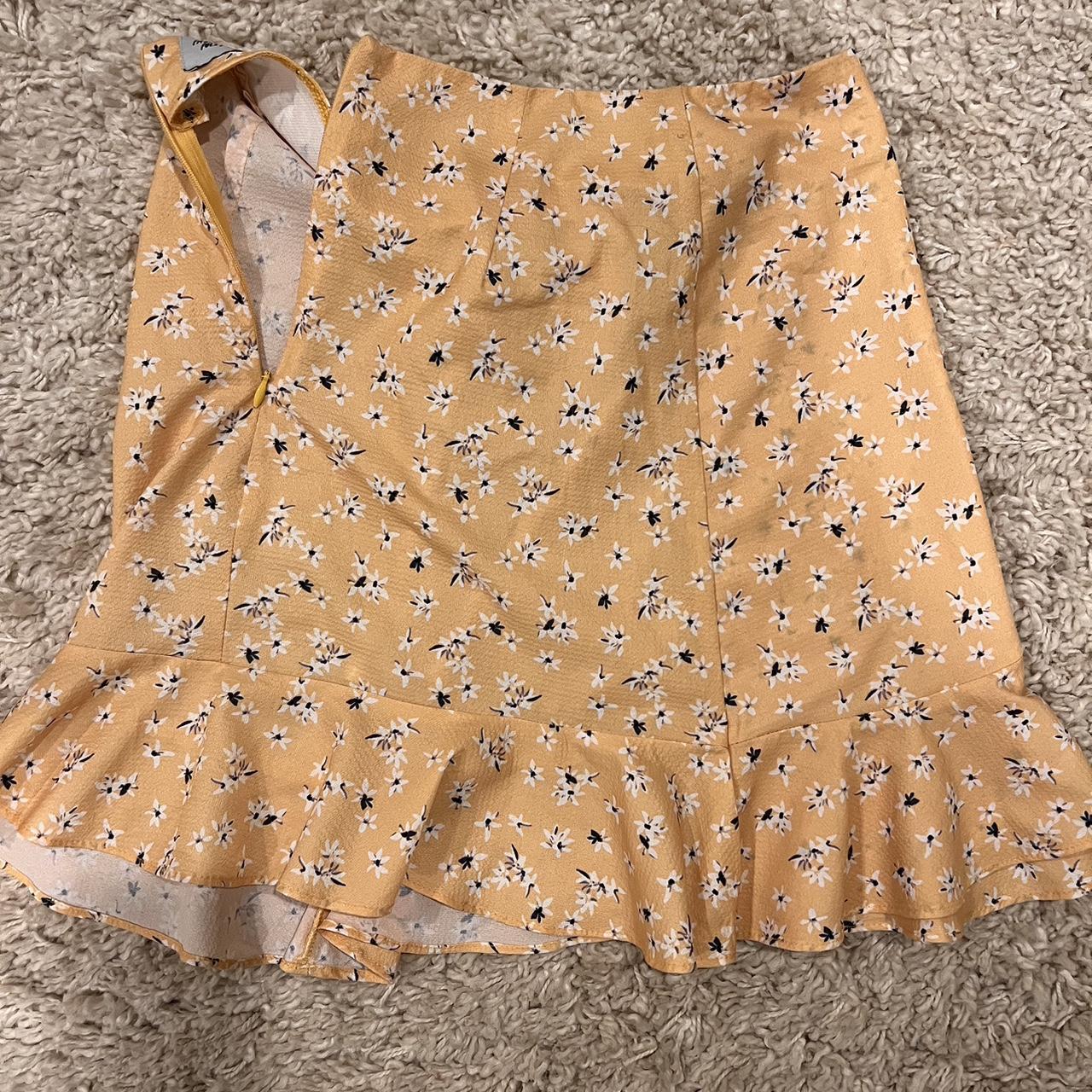 Zecca mini cheap skirt yellow