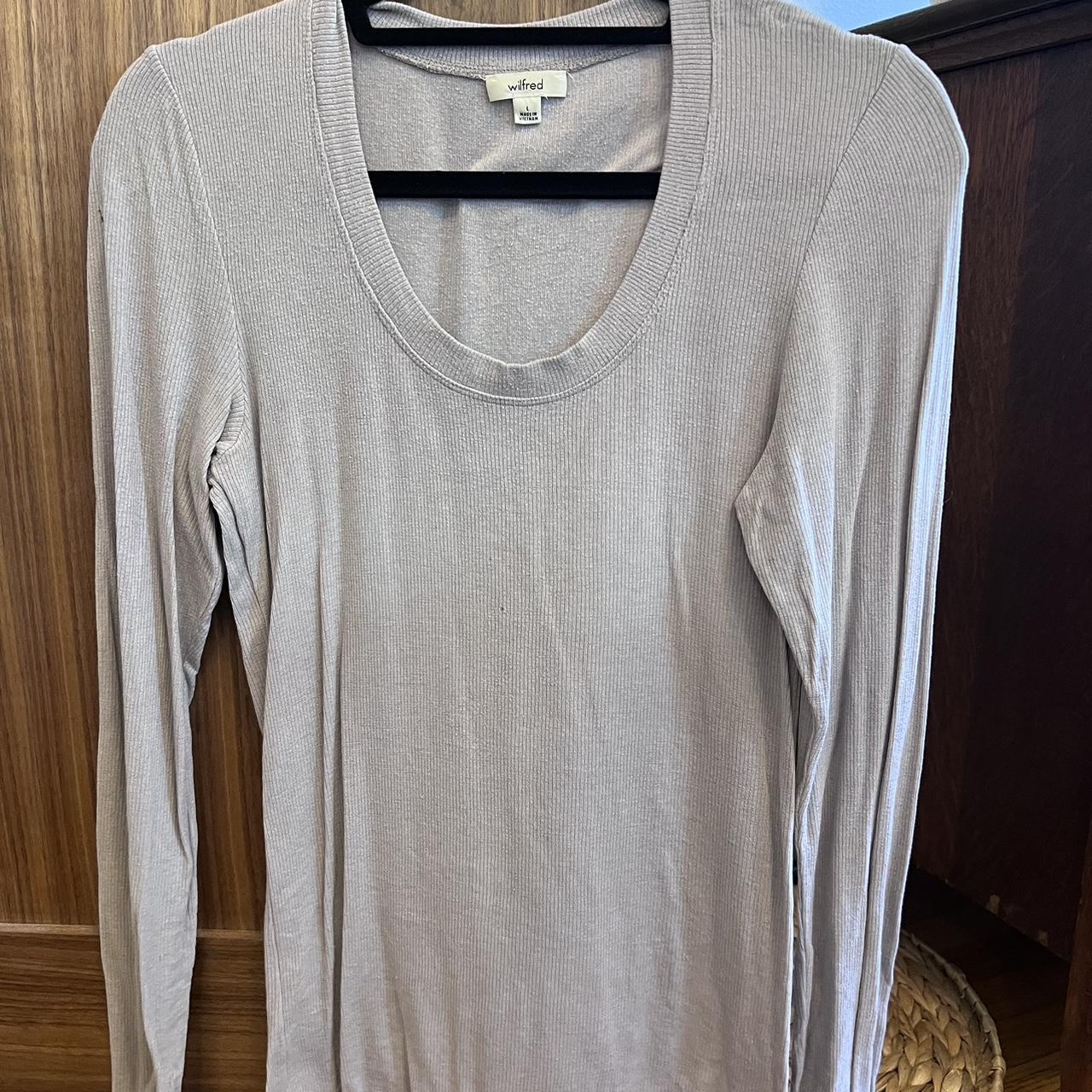 Aritzia Wilfred long sleeve top. Well loved but no... - Depop