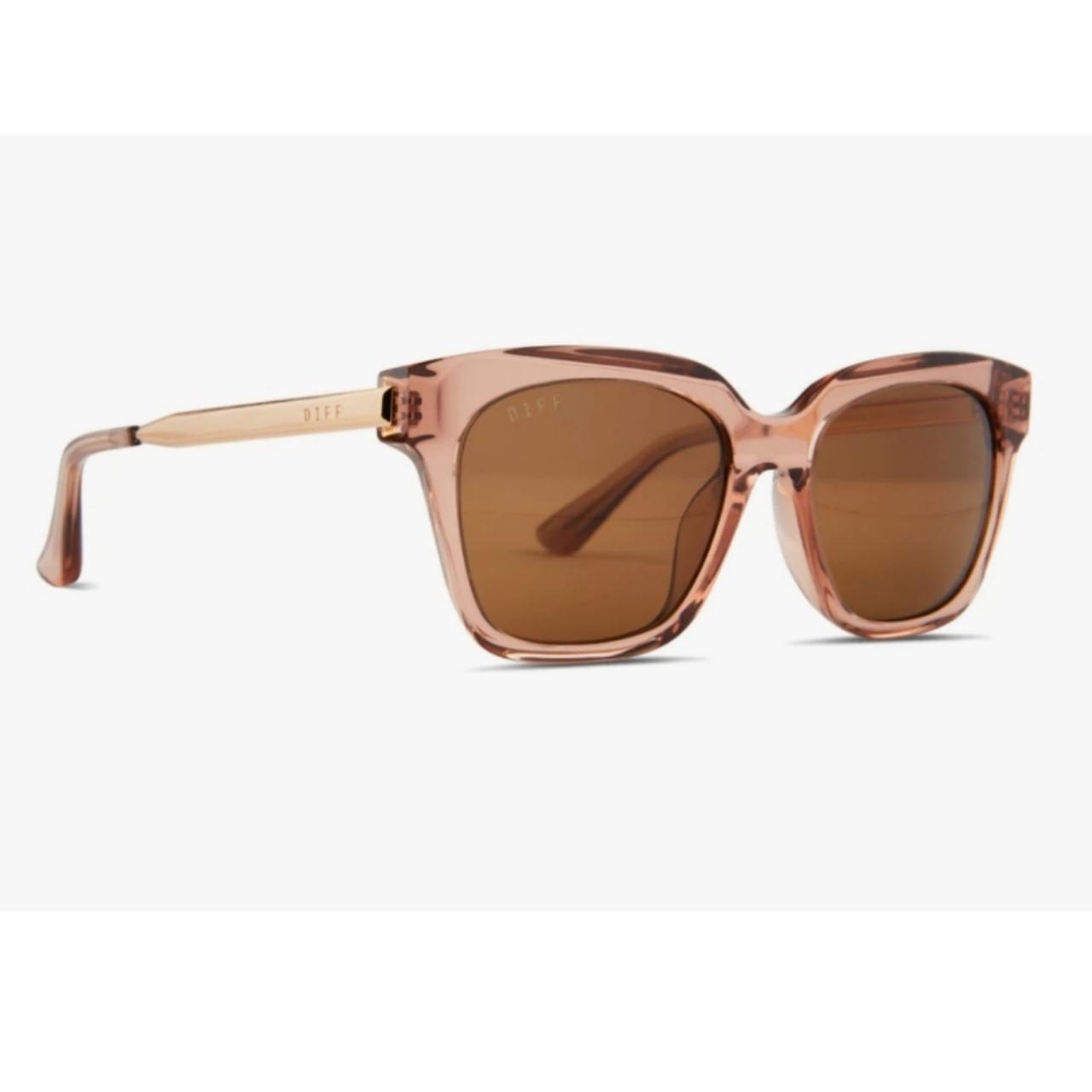 DIFF Women's Brown Sunglasses | Depop