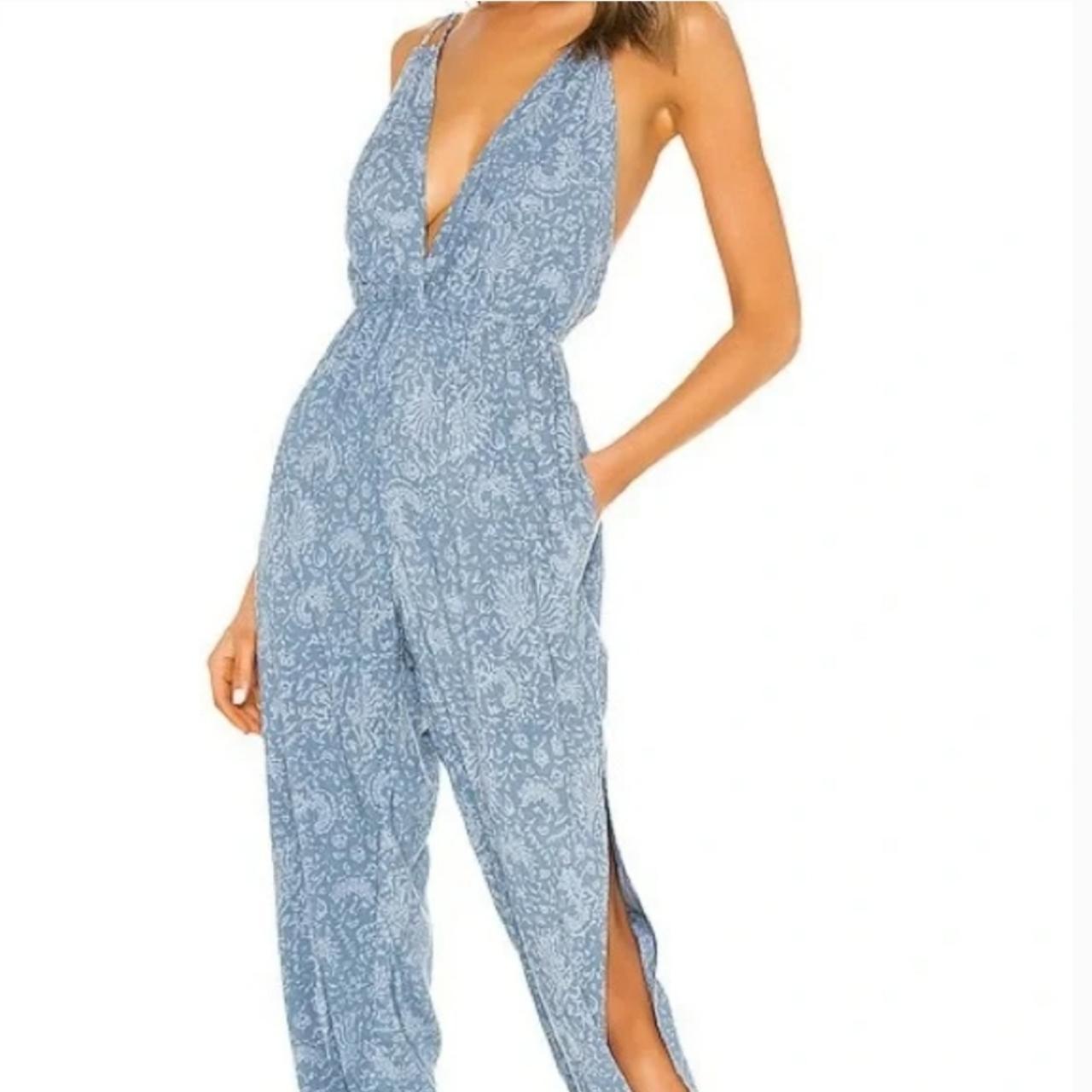 Augustine Rust Halter Jumpsuit